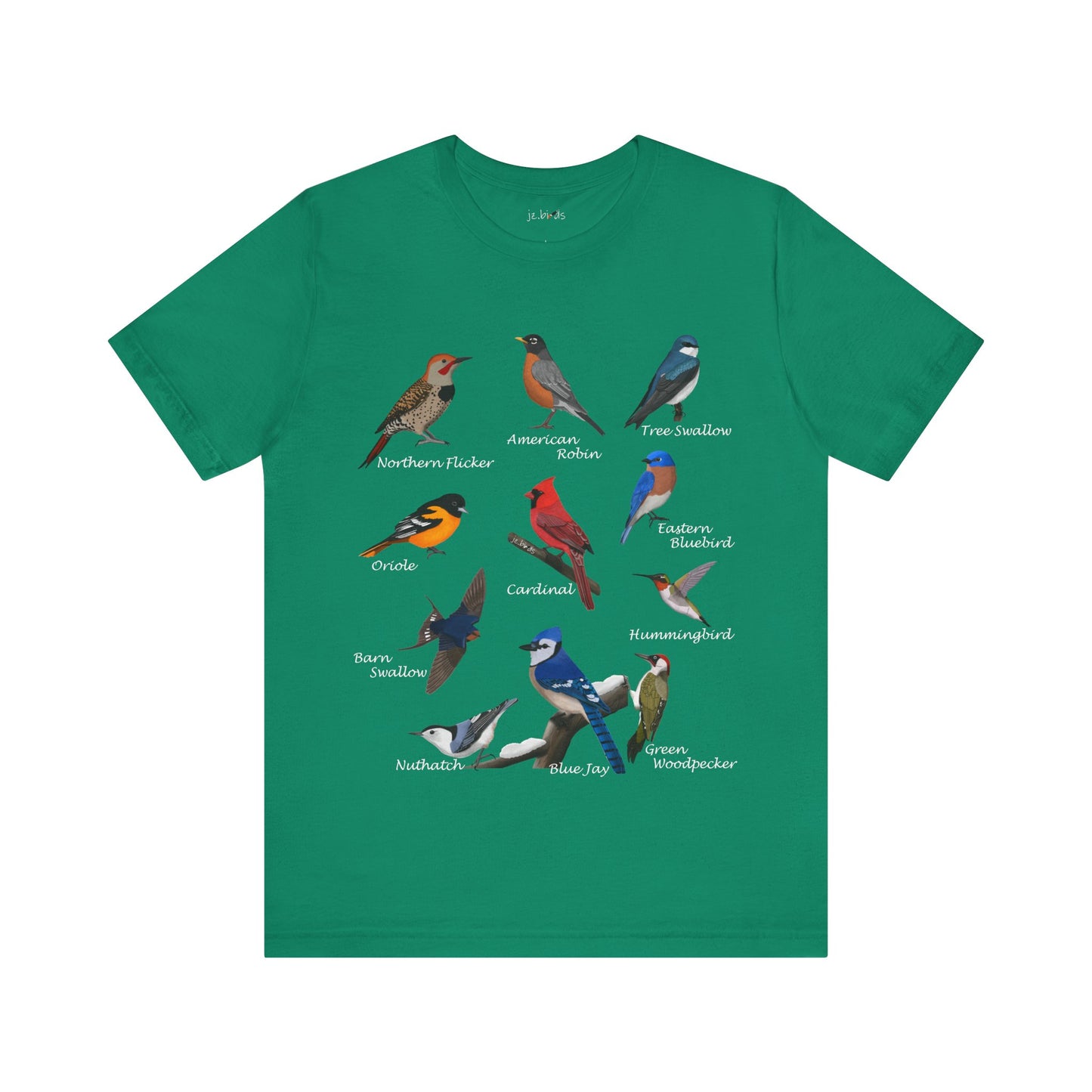 Blue Jay Cardinal Oriole Bluebird Hummingbird Bluebird Birding & Birdwatching T-Shirt