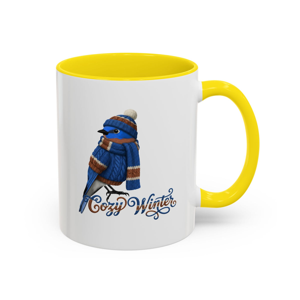 Bluebird Ceramic Bird Coffee Mug – Custom Gift for Bird Watchers