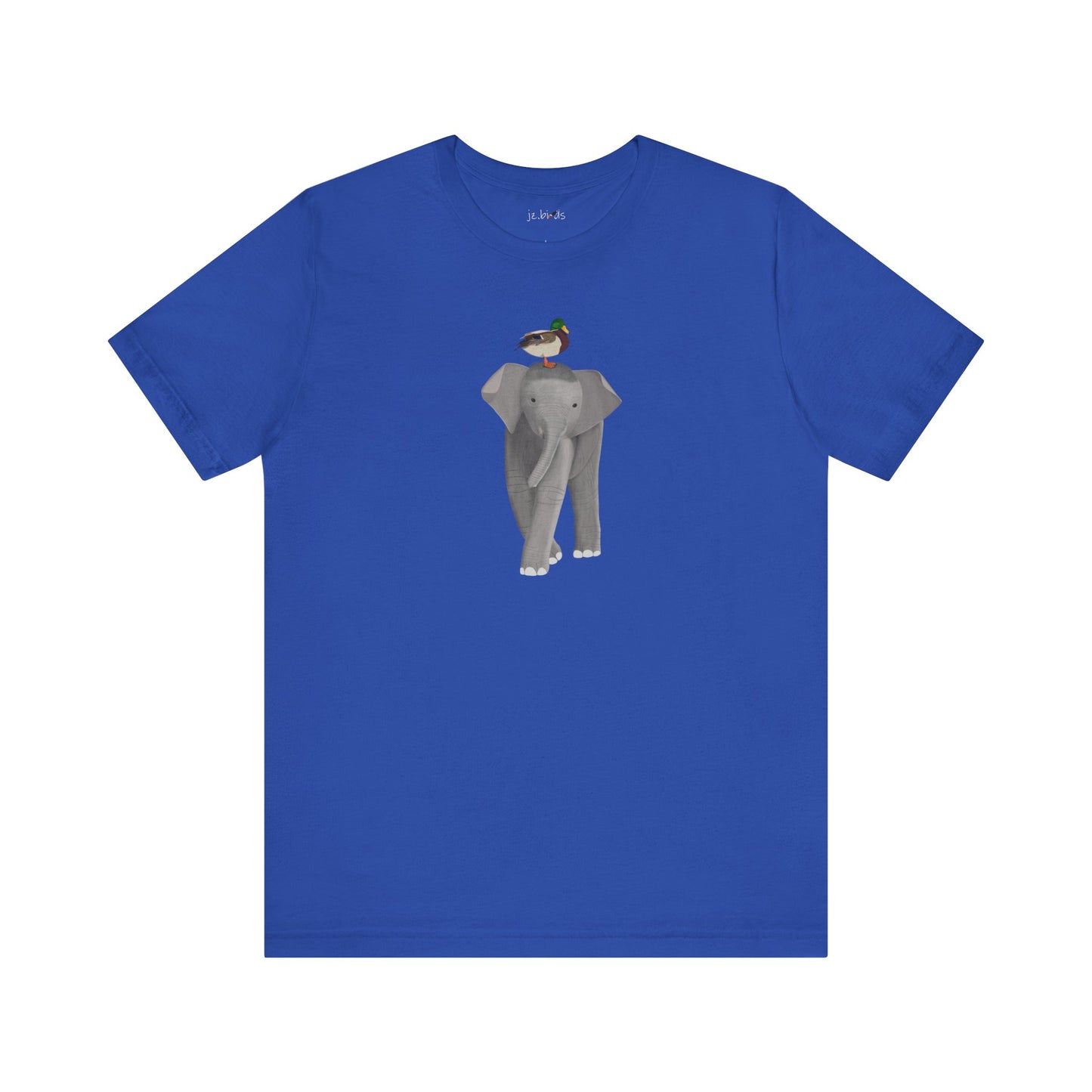 Elephant with Mallard Duck Birds Birding & Birdwatching T-Shirt