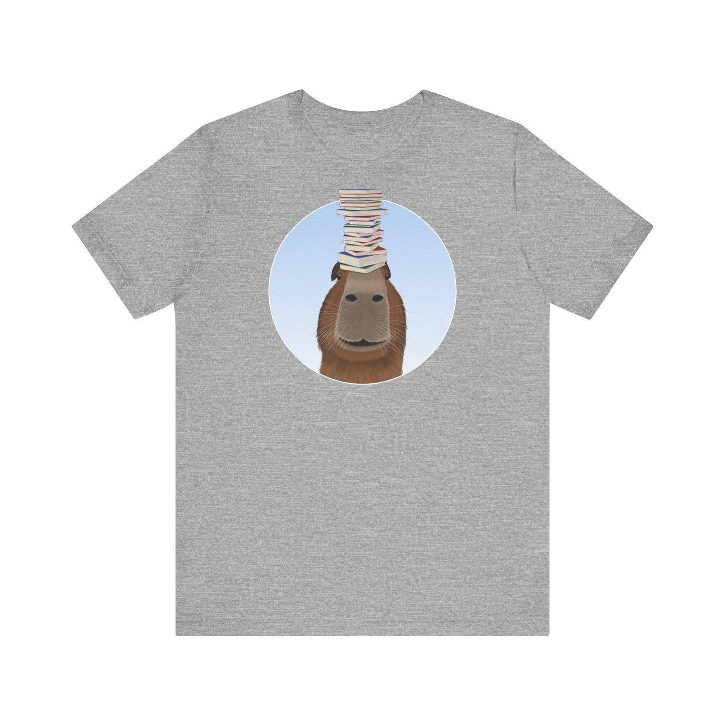 Capybara mit Büchern Lustiges T-Shirt für Capybara-Freunde