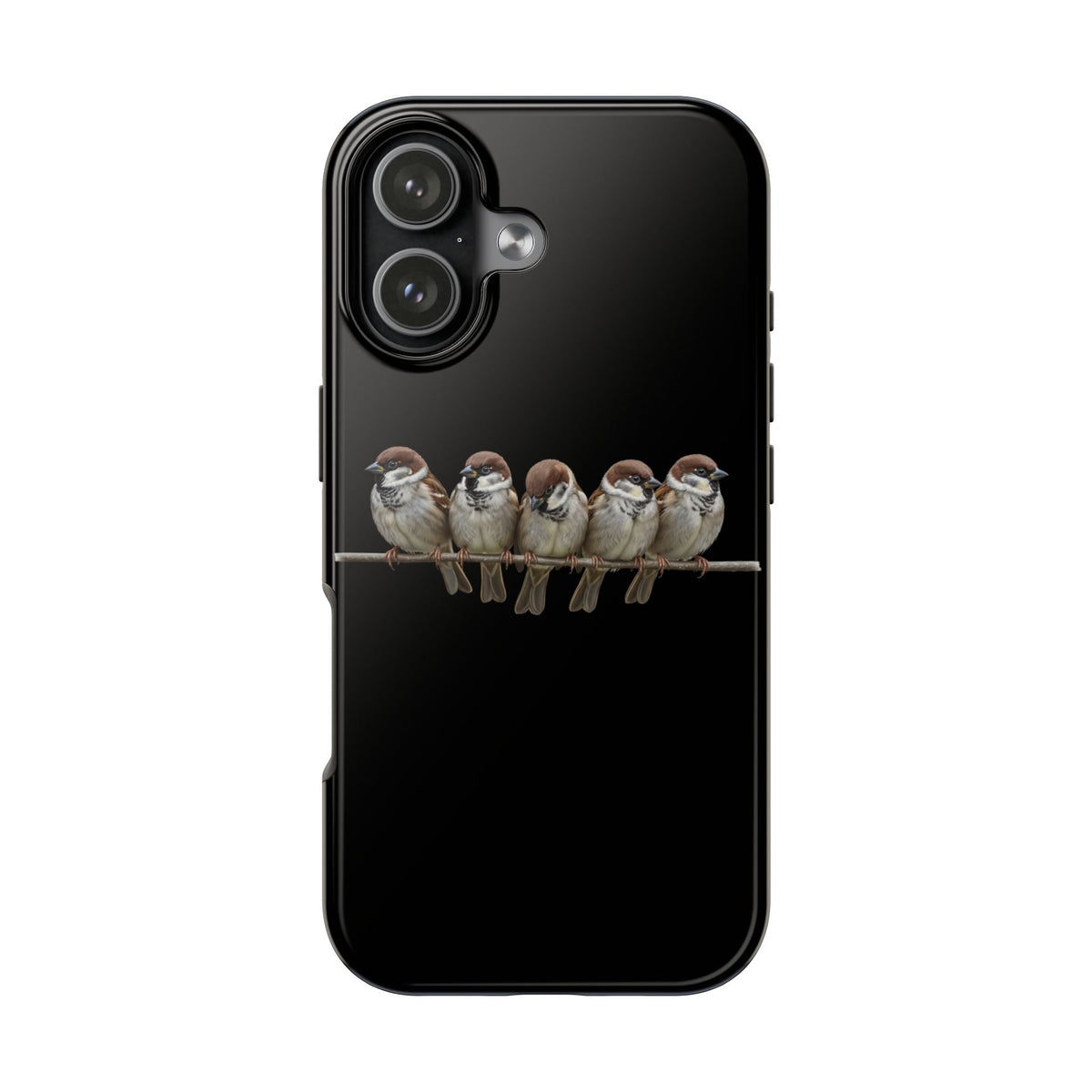 Tree Sparrow Dual-Layer iPhone Case with Bird Art – The Perfect Gift for Ornithologists & Bird Lovers