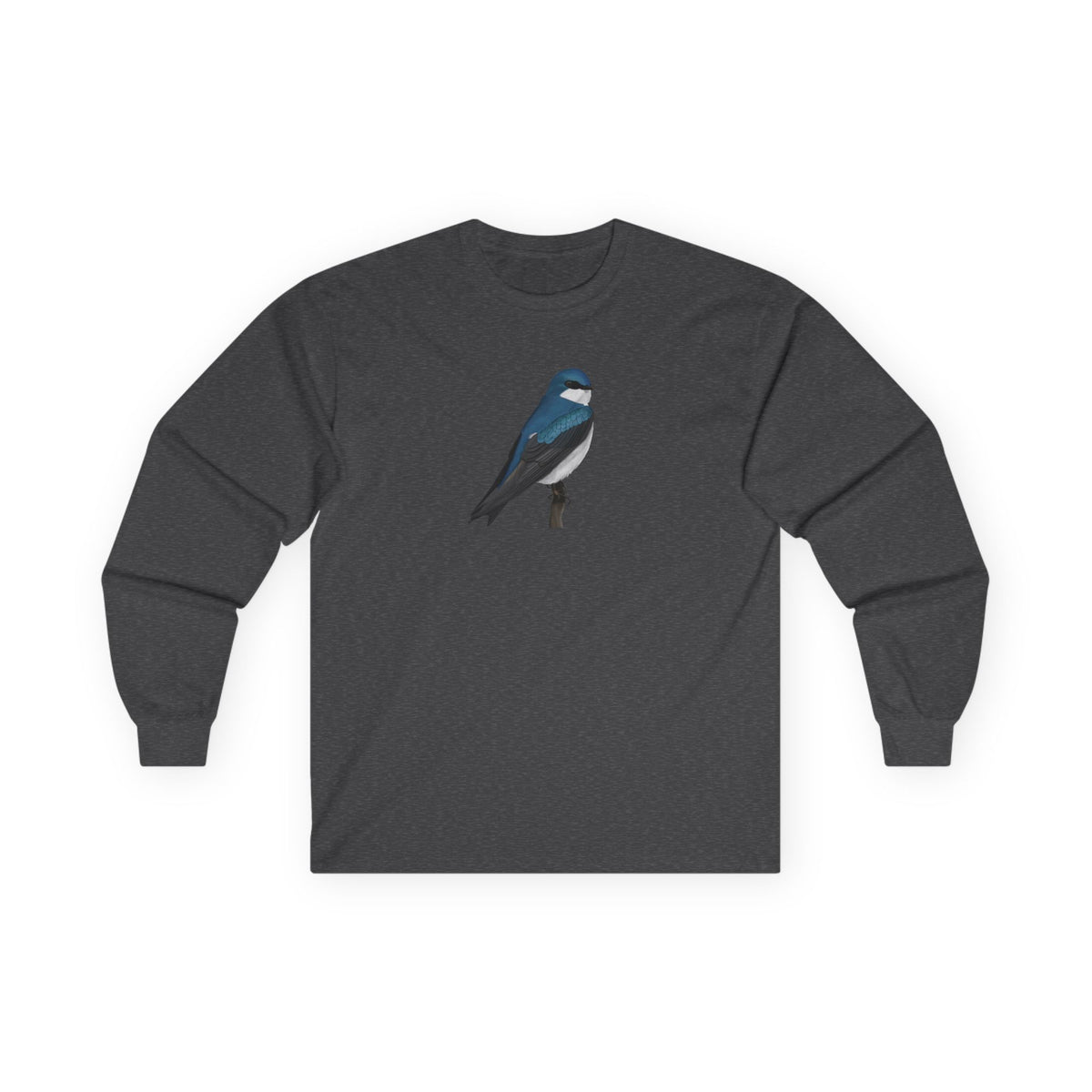 Tree Swallow Long-sleeve on Bird Graphic Tee background