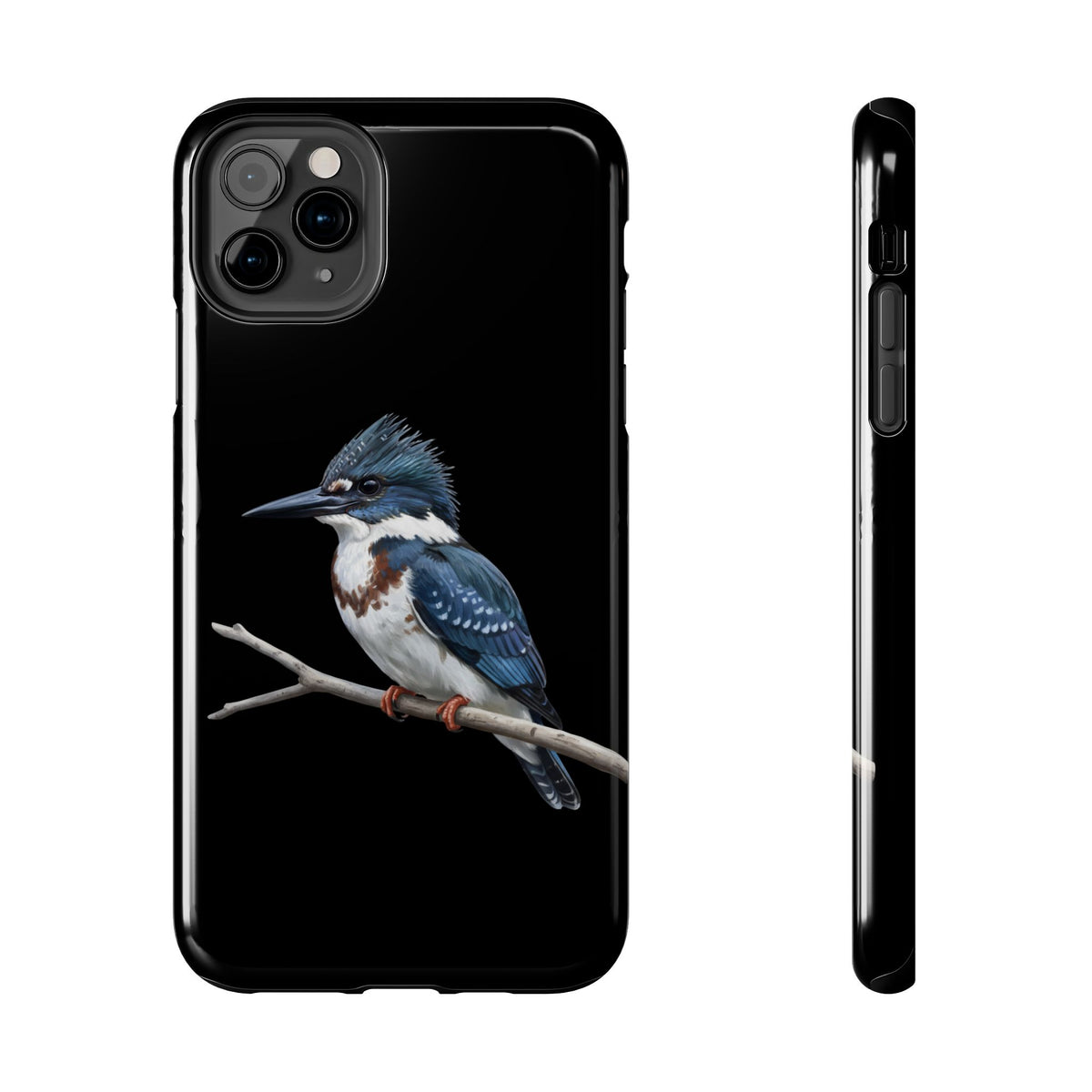 Belted Kingfisher Phone Case – animal lover and bird style