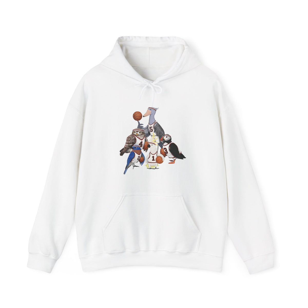 Funny Basketball Bird Hoodie – Unique Hoops Fan Gift – Soft, Unisex Jumper for Players –