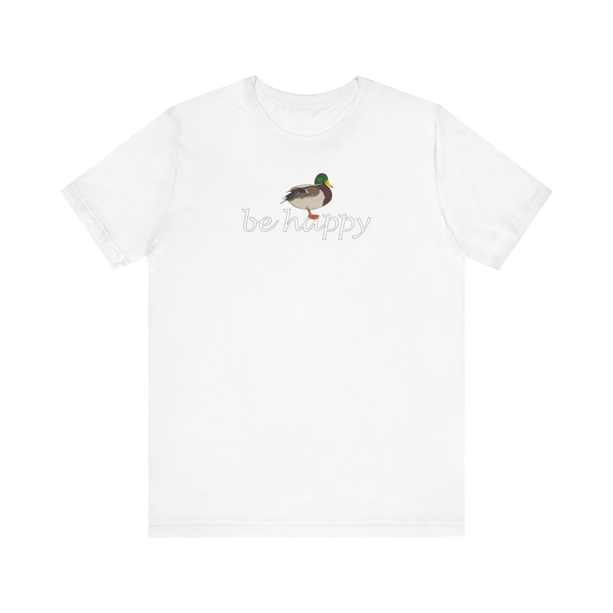 Ente Be Happy T-Shirt – bird graphic tee, watching gear