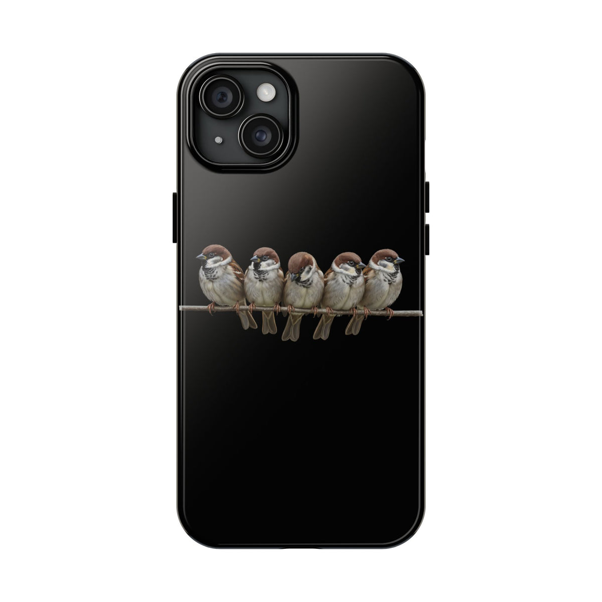 Tree Sparrow Dual-Layer iPhone Case with Bird Art – The Perfect Gift for Ornithologists & Bird Lovers