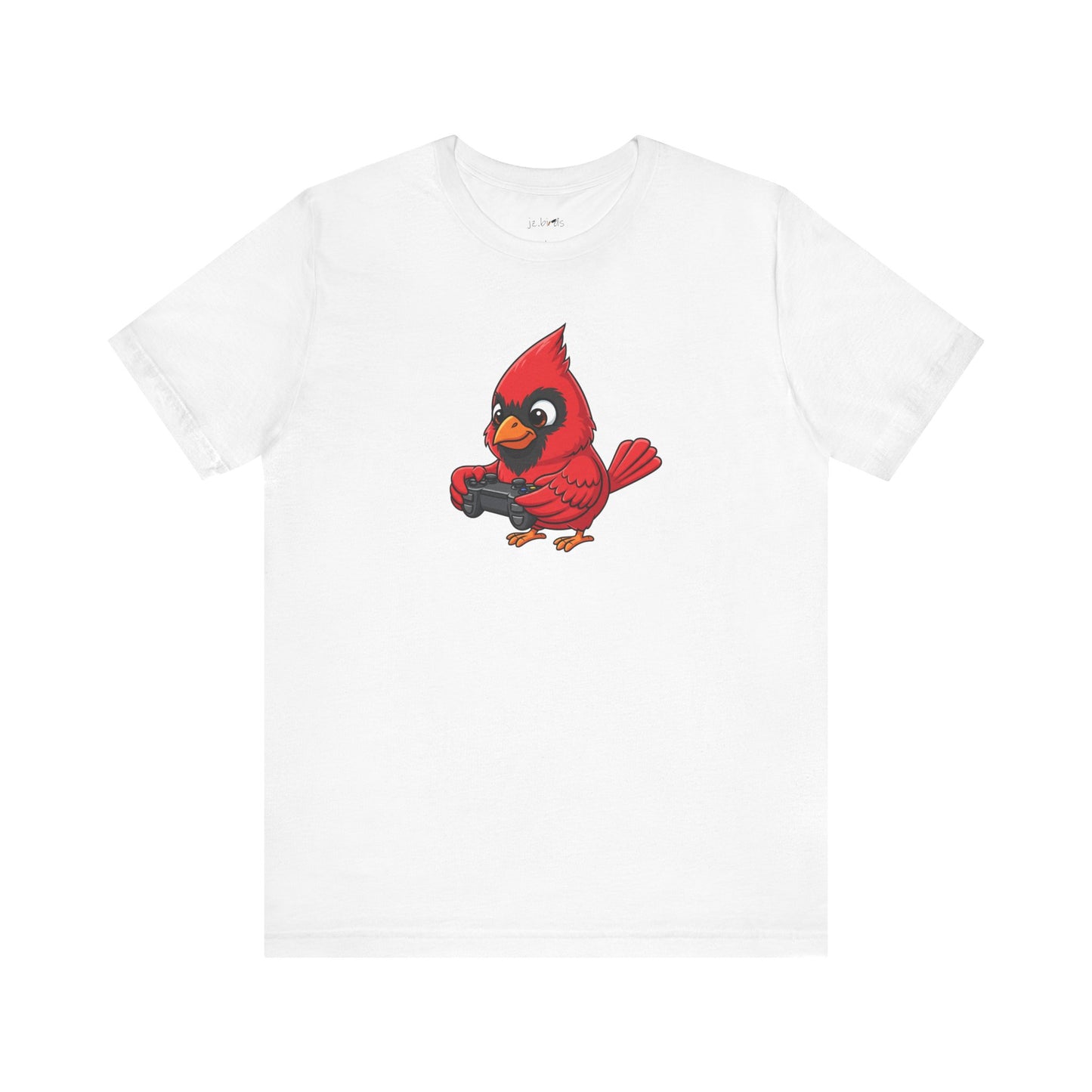 Cardinal Playing Video Games Funny Gamer and Bird Lover T-Shirt