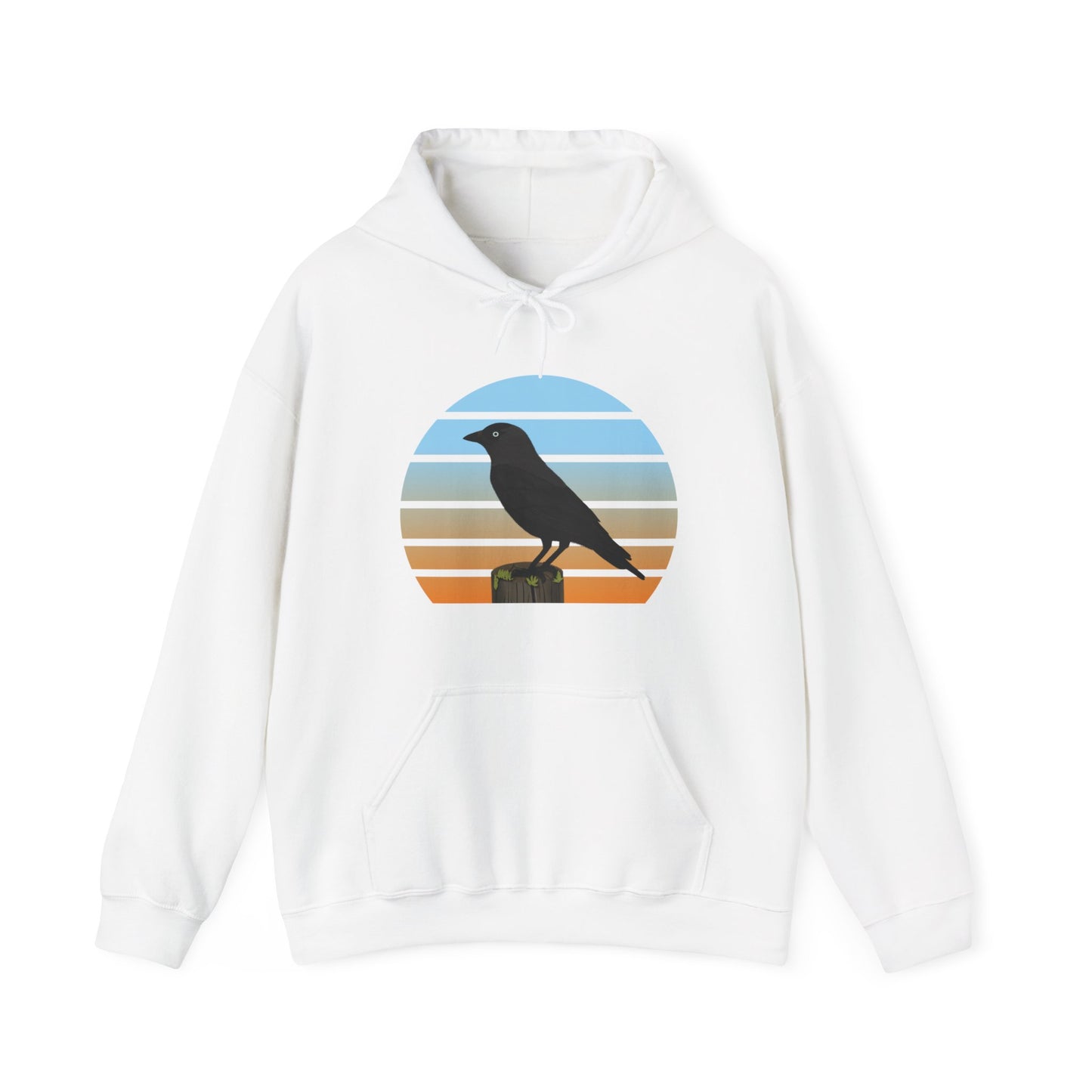 Western Jackdaw Bird Hoodie –