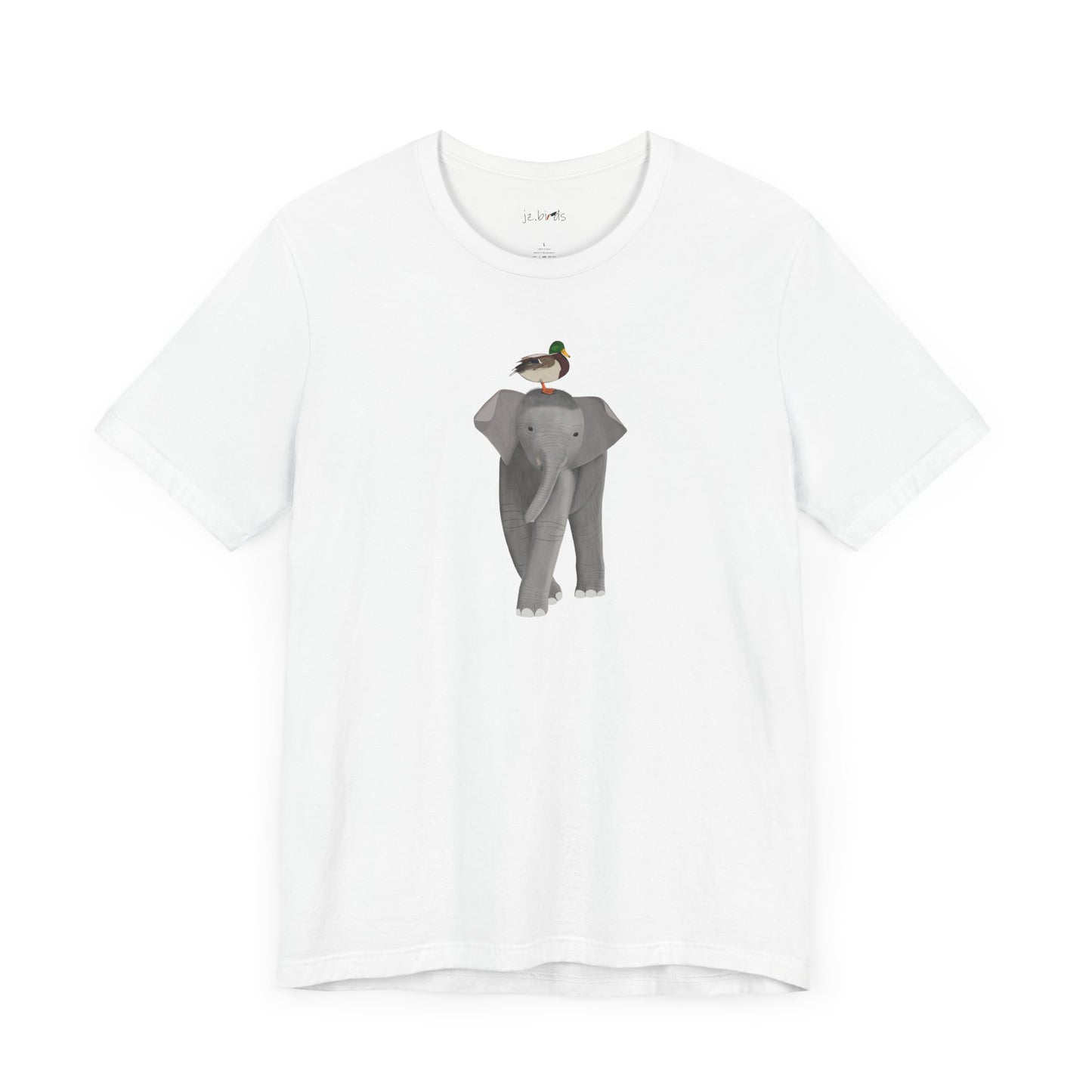 Elephant with Mallard Duck Birds Birding & Birdwatching T-Shirt