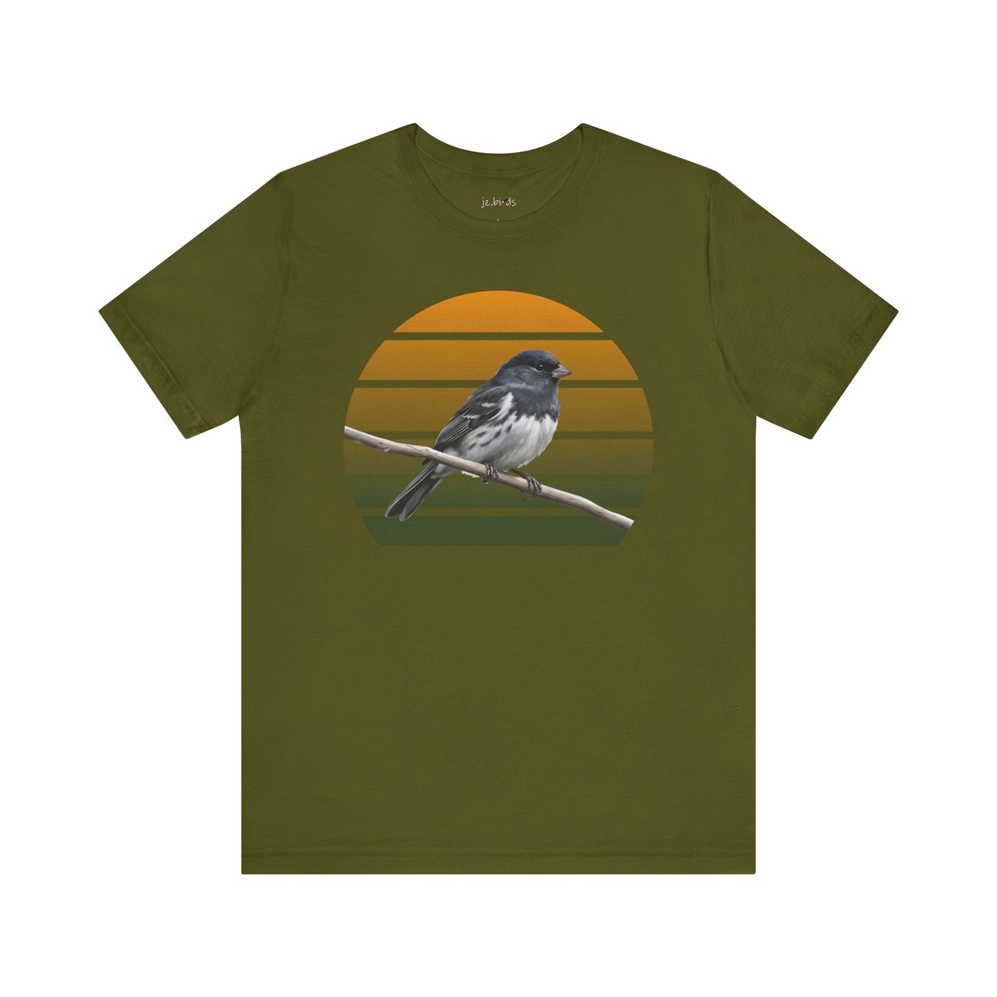 Dark-Eyed Junco T-Shirt | Unisex Retail Fit Bird Lover Tee | Wildlife Birder Gift
