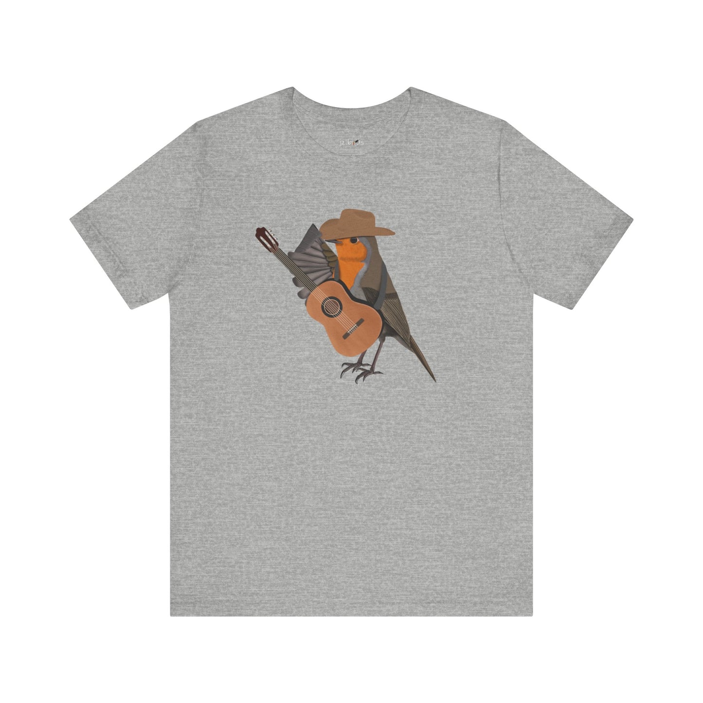 Robin with Cowboy Hat and Guitar Country Music Bird T-Shirt