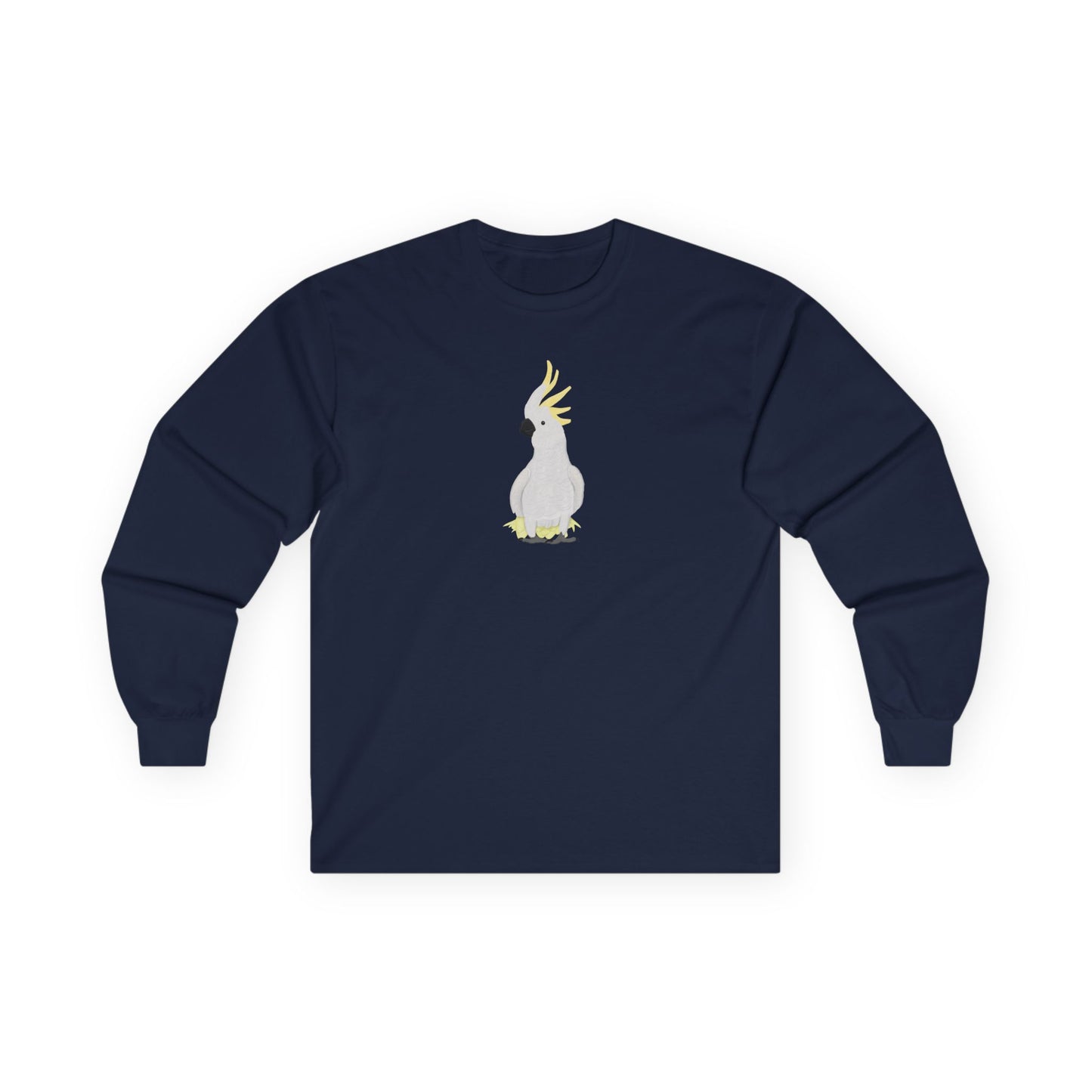 Cockatoo Birding & Birdwatching Bird Cotton Long Sleeve T-Shirt