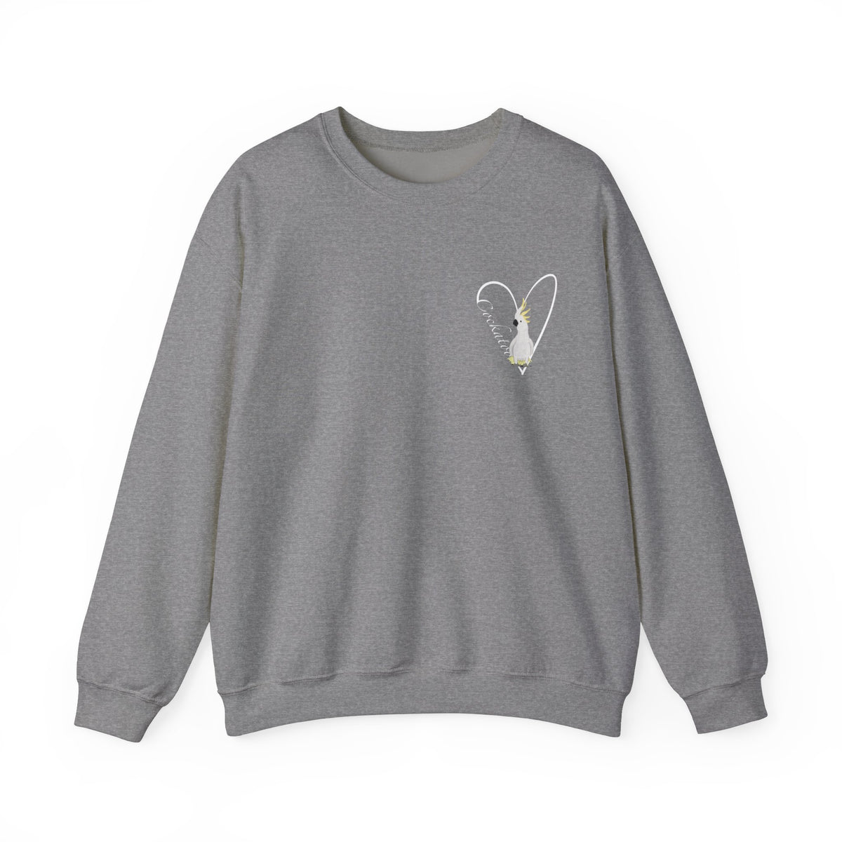 Cockatoo Heart Birdlover Biologist Bird Sweatshirt – Animal Lover Gift,