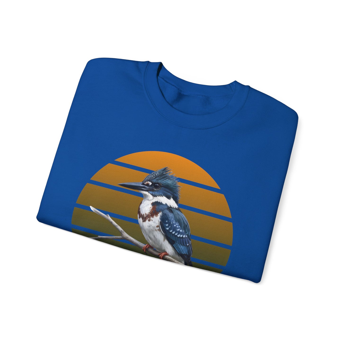 Belted Kingfisher Sweatshirt | Bird Watcher Crewneck | Unisex Songbird Gift for Bird Lovers