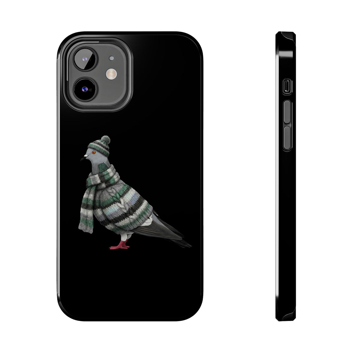 Pigeon Dual-Layer iPhone Case with Bird Art – The Perfect Gift for Ornithologists & Lovers – Phone