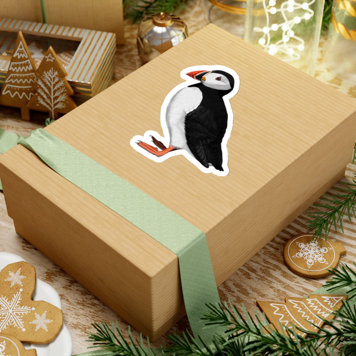 Puffin Bird Kiss-Cut Sticker - jz.birds