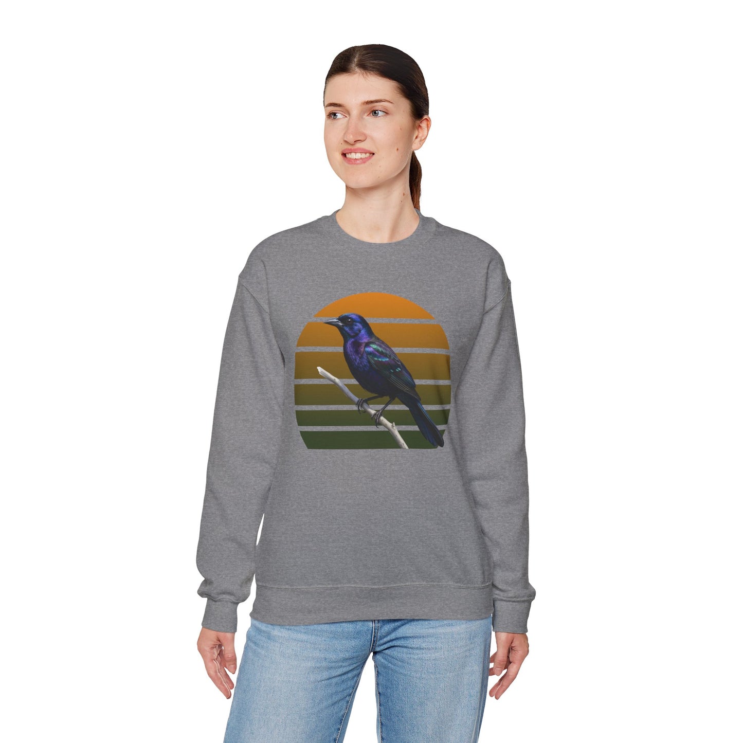 Grackle Sweatshirt | Common Grackle Birder Gift | Great-Tailed Bird Lover Crewneck