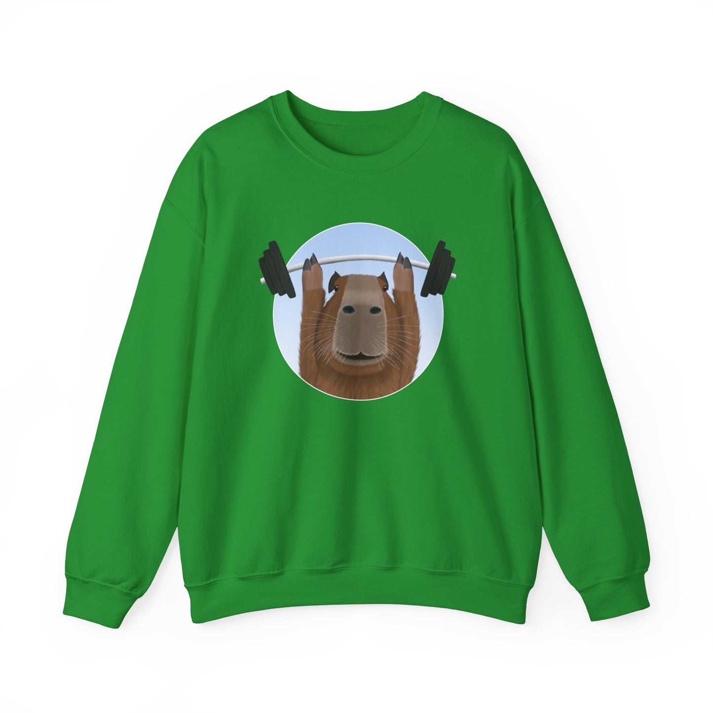 Capybara Weight Lifting Gym Workout Sweatshirt