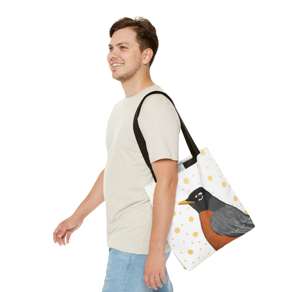 Robin Bags on Accessories background