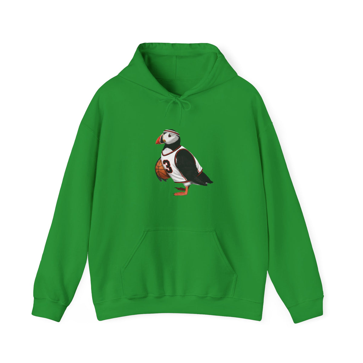 Puffin Funny Basketball Bird Hoodie – Unique Hoops Fan Gift – Soft, Unisex Jumper for Players