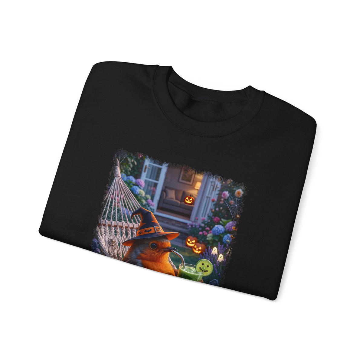 Robin Rosi Halloween Hammock Sweatshirt – Cozy Crewneck for Spooky Season