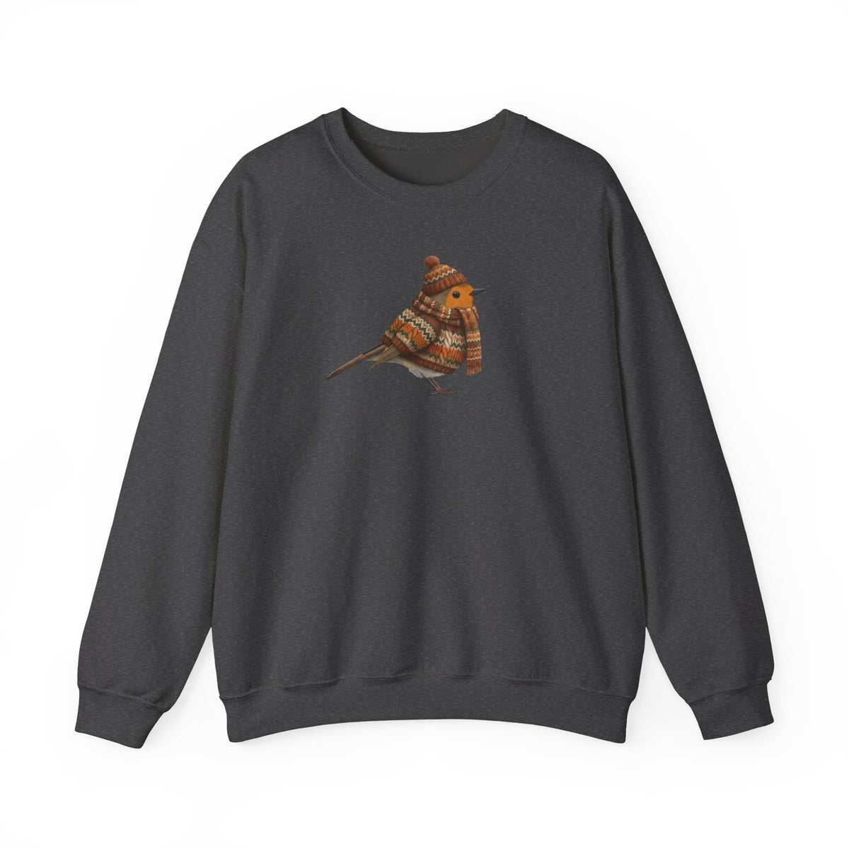 Rotkehlchen Sweatshirt Vogelmotiv mit Animal Graphic Tee Hintergrund