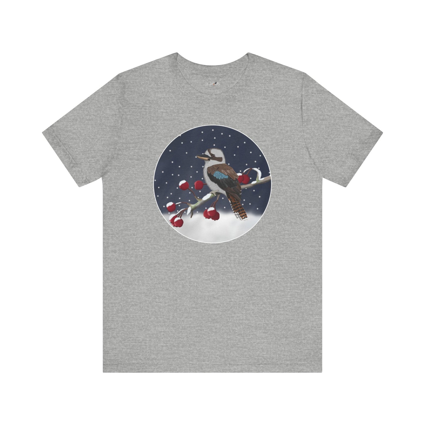 Kookaburra on a Winter Branch Birdwatcher Christmas Bird T-Shirt