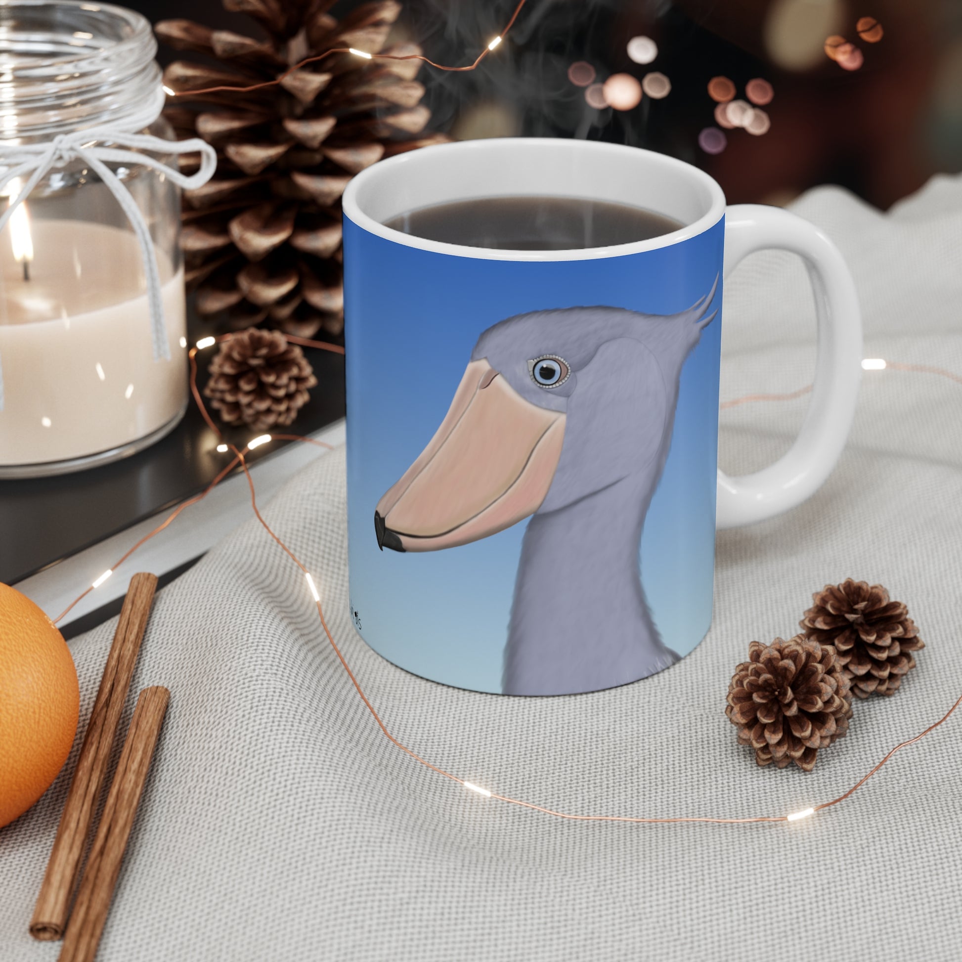 Shoebill Bird Ceramic Mug 11oz - jz.birds