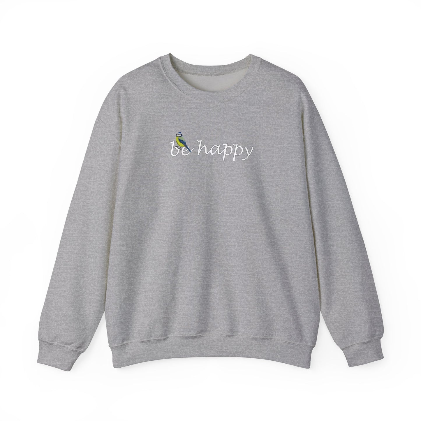 Blaumeise Be Happy Vogel Sweatshirt für Vogelbeobachter