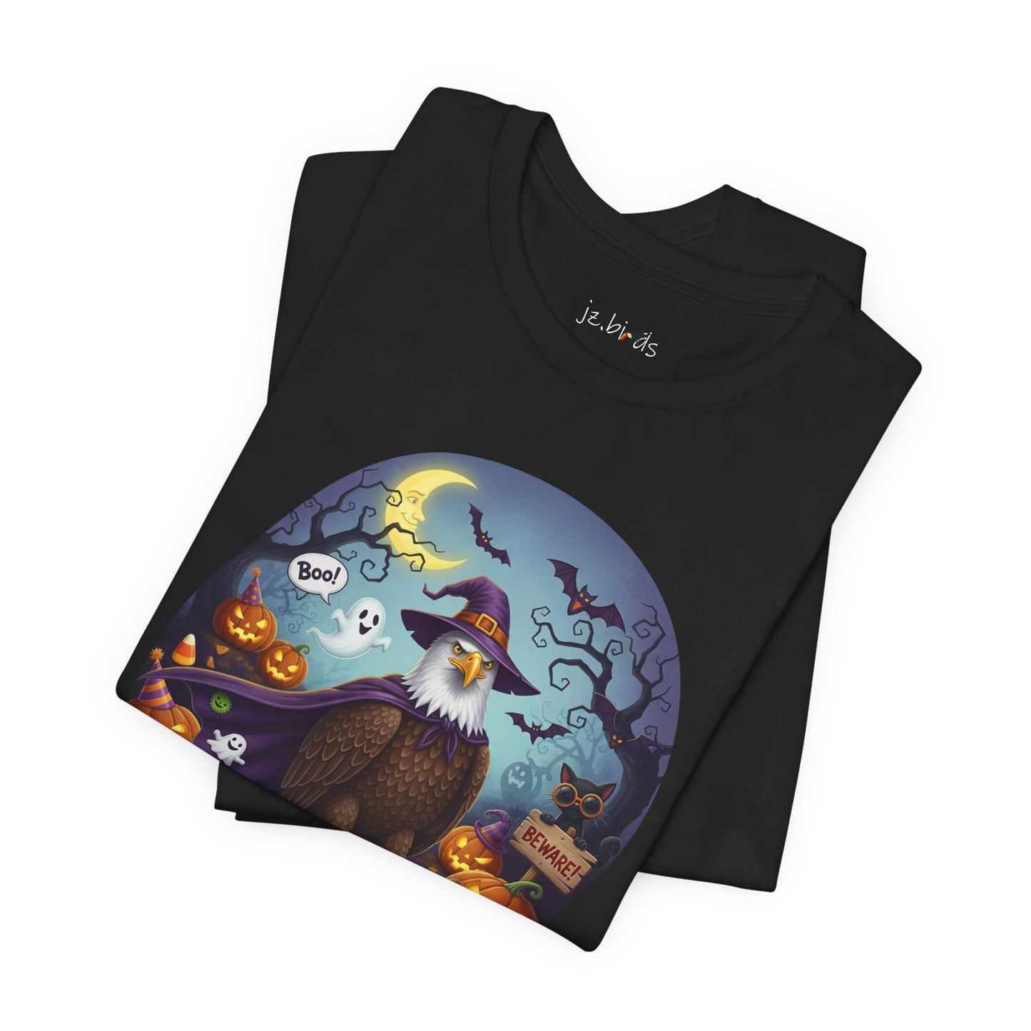 Bald Eagle Halloween Bird T-Shirt - Spooky Halloween Costume for Bird Lovers