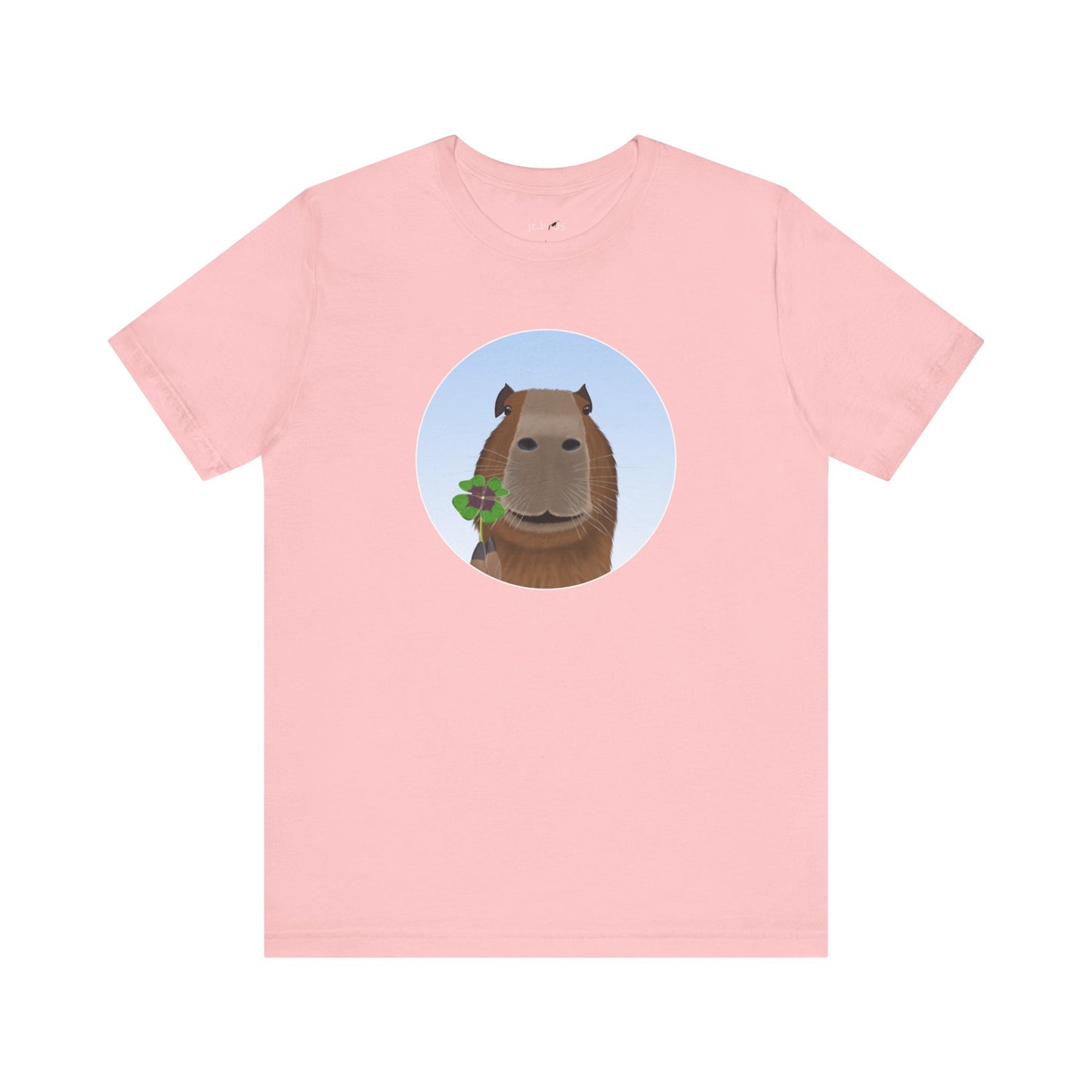 Capybara with Lucky Clover Funny T-Shirt