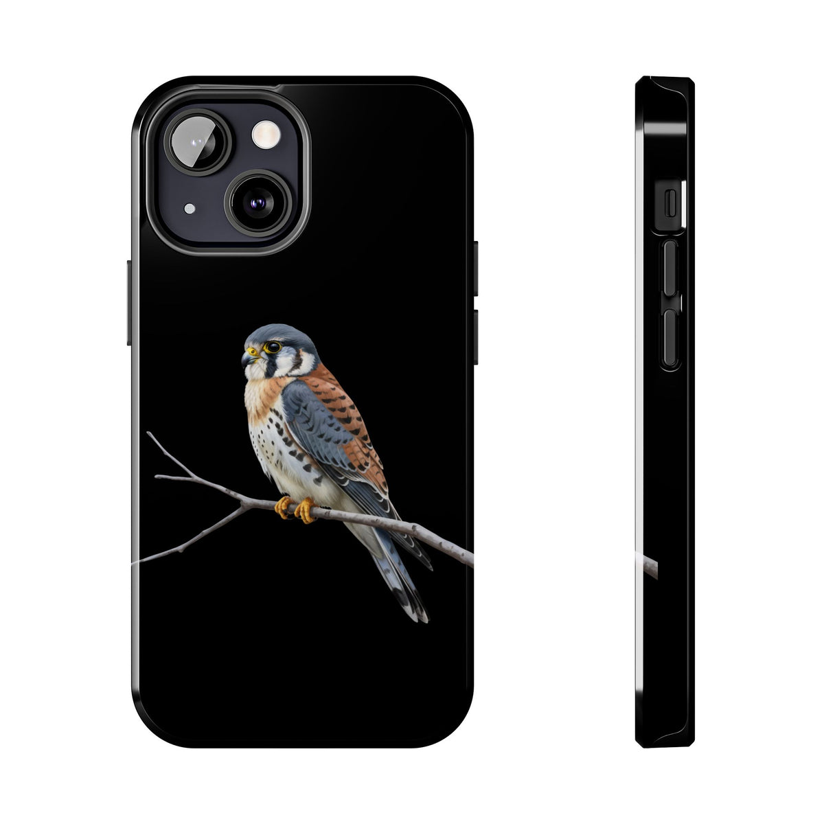 American Kestrel iPhone Case – Premium Tough Phone Cover Black – animal lover,