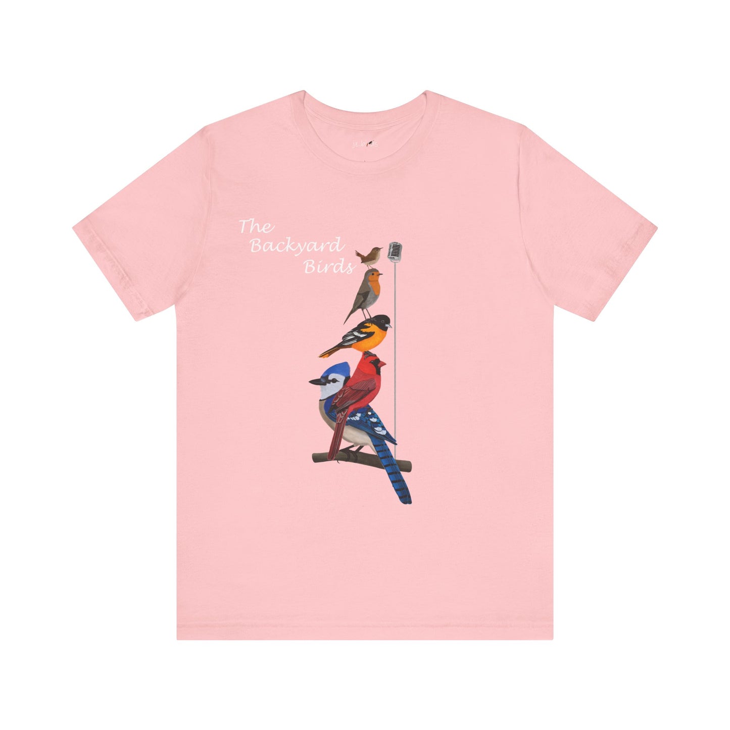 The Backyard Birds Blue Jay Cardinal Robin Birding & Birdwatching T-Shirt