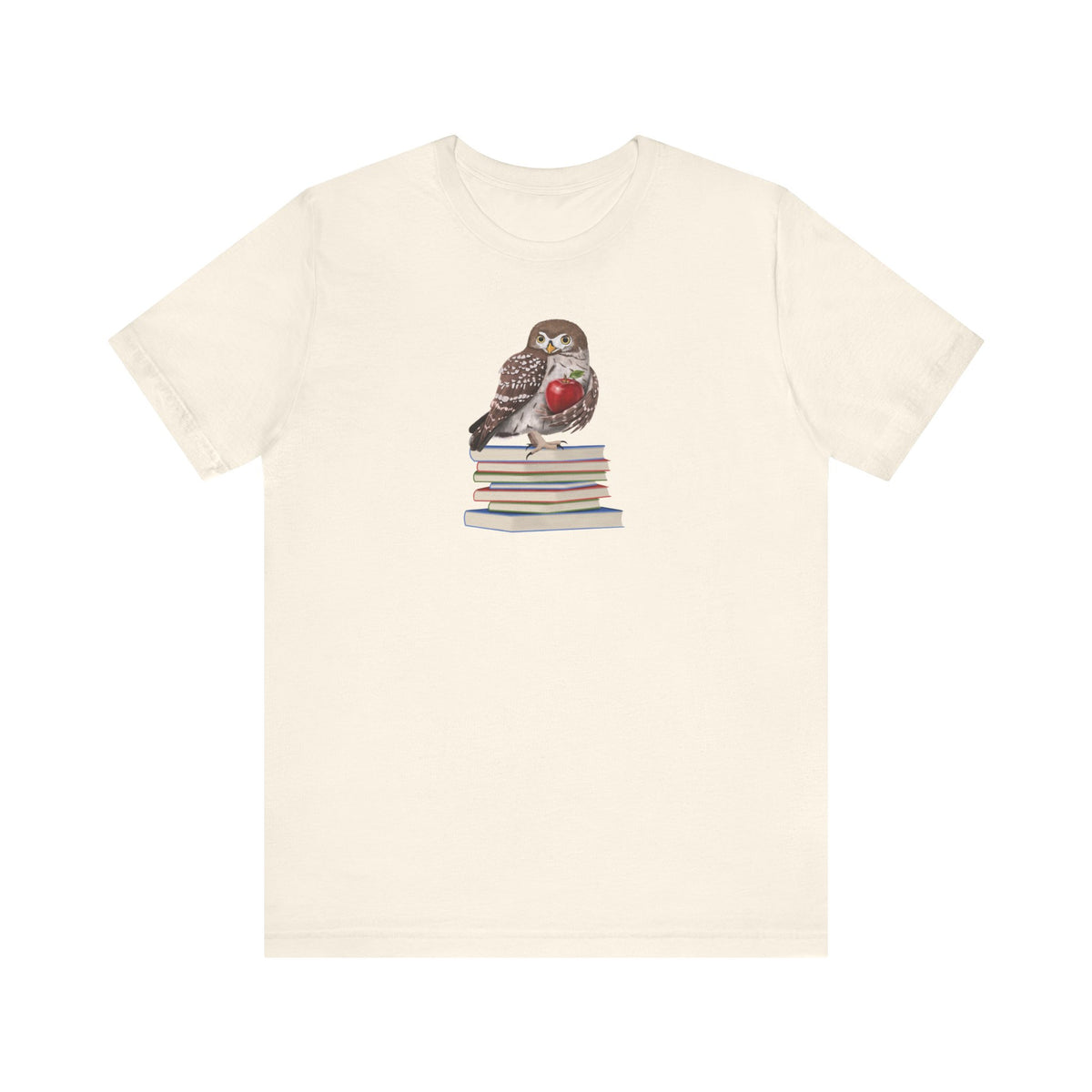 Cute Owl on Books Teacher Shirt – Back to School Apple Aesthetic