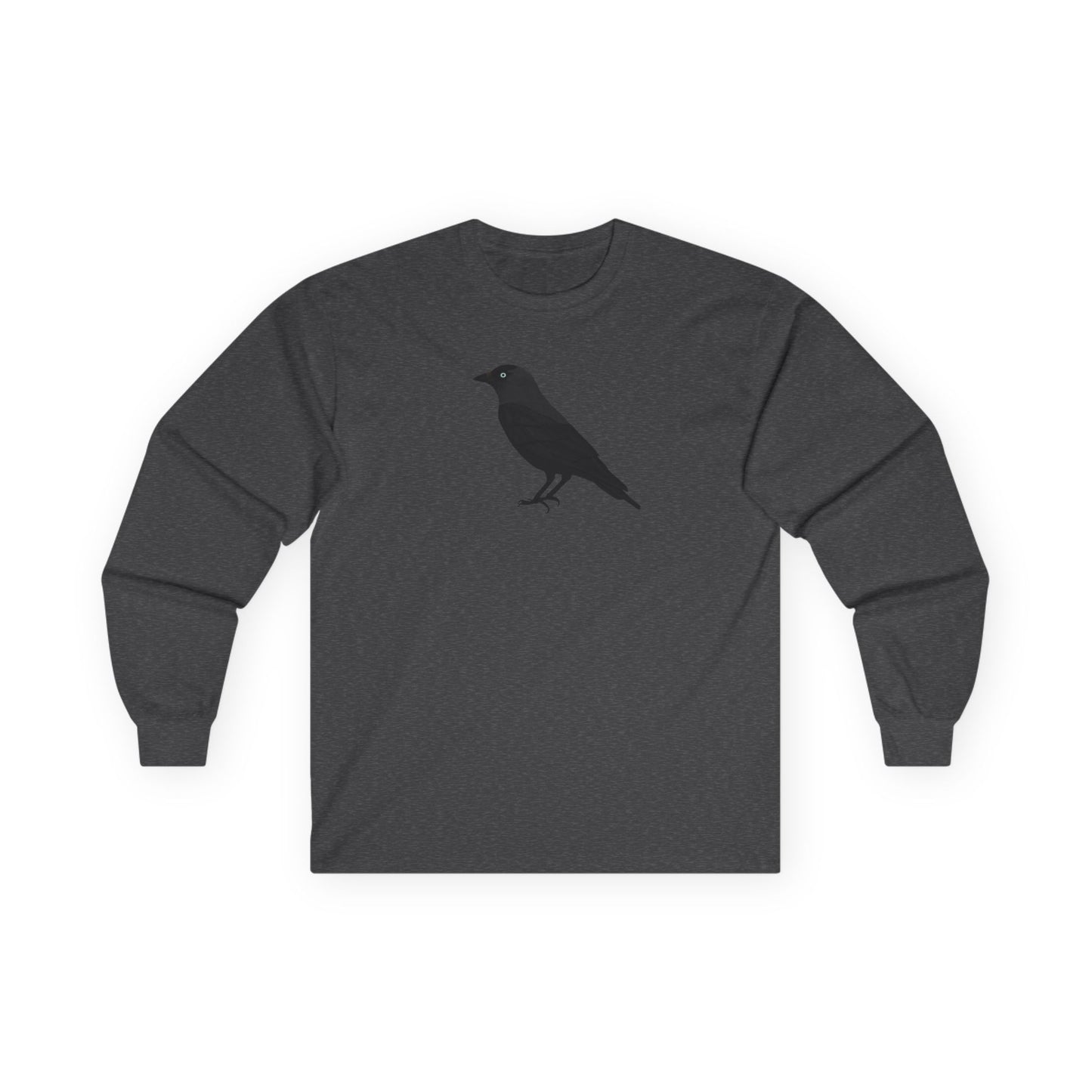 Crow Birding & Birdwatching Bird Cotton Long Sleeve T-Shirt