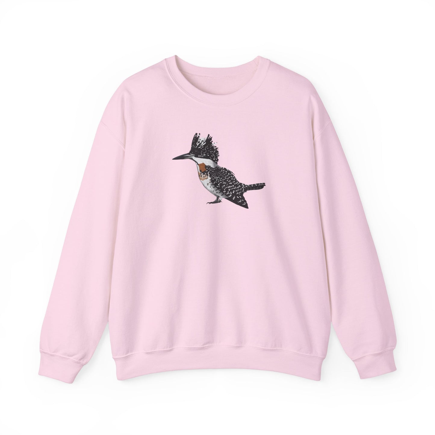 Crested Kingfisher Bird Watcher Biologist Crewneck Sweatshirt