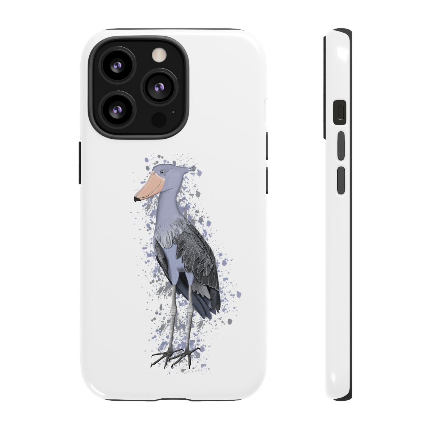 Schuhschnabel Vogel iPhone & Google Pixel Vogelmotiv Handyhülle Weiß