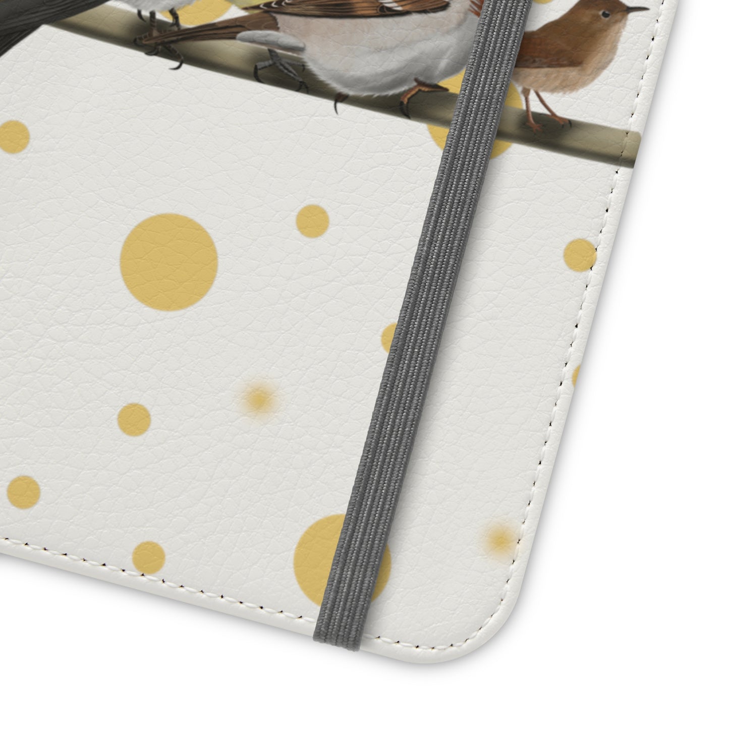 Garden Birds Blue Jay Cardinal Bullfinch Wren Bird Art Phone Flip Case
