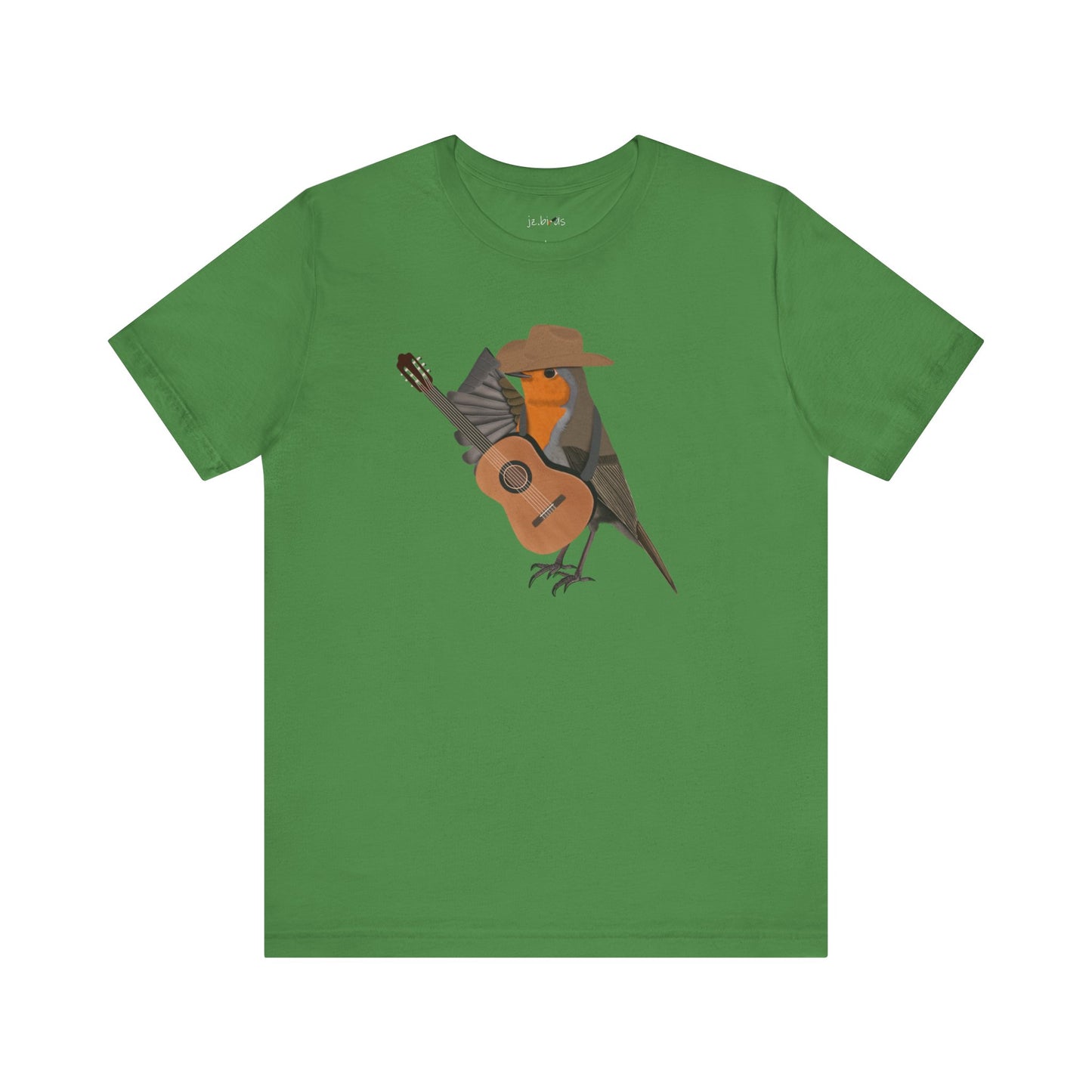 Robin with Cowboy Hat and Guitar Country Music Bird T-Shirt