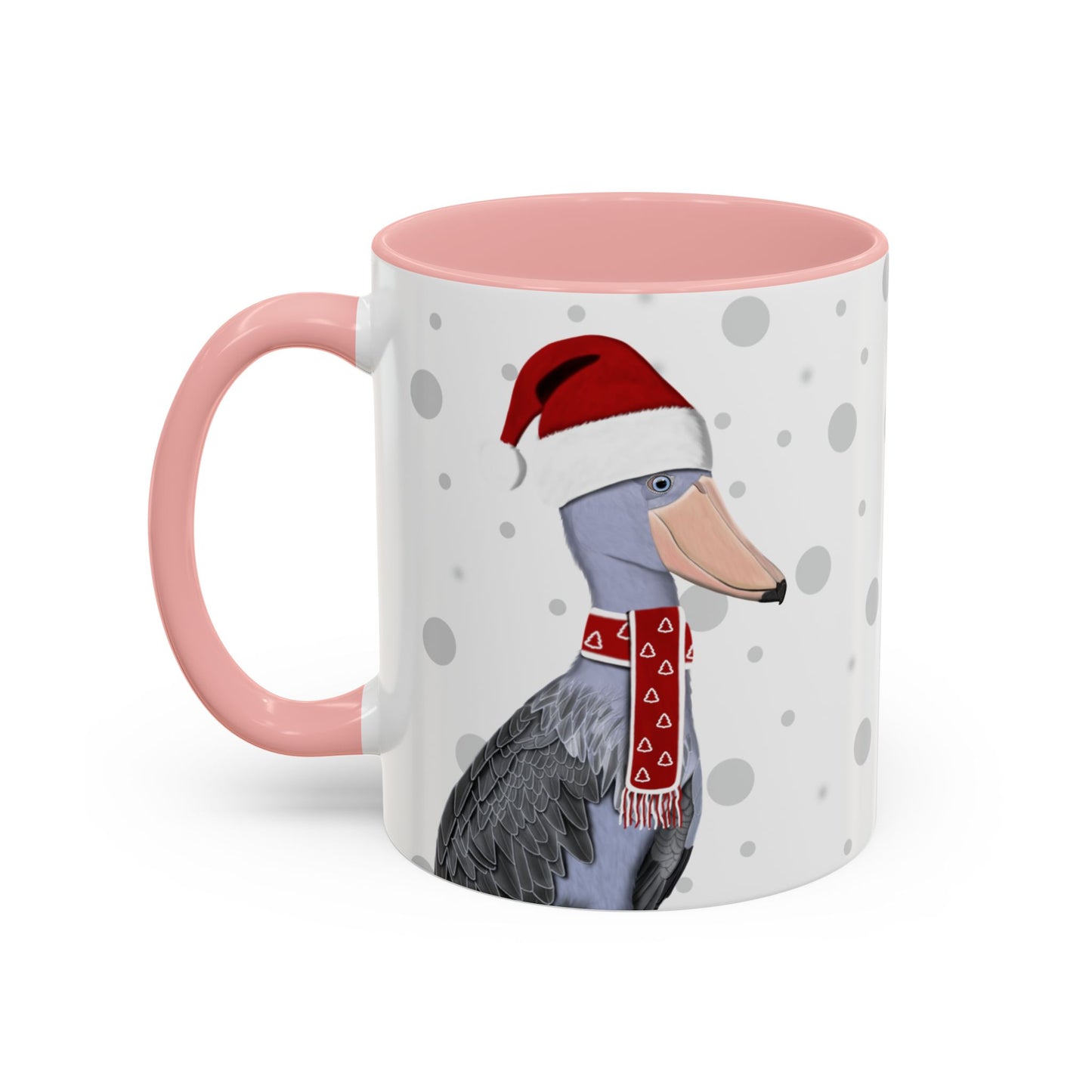 ハシビロコウのクリスマスバードコーヒーマグ