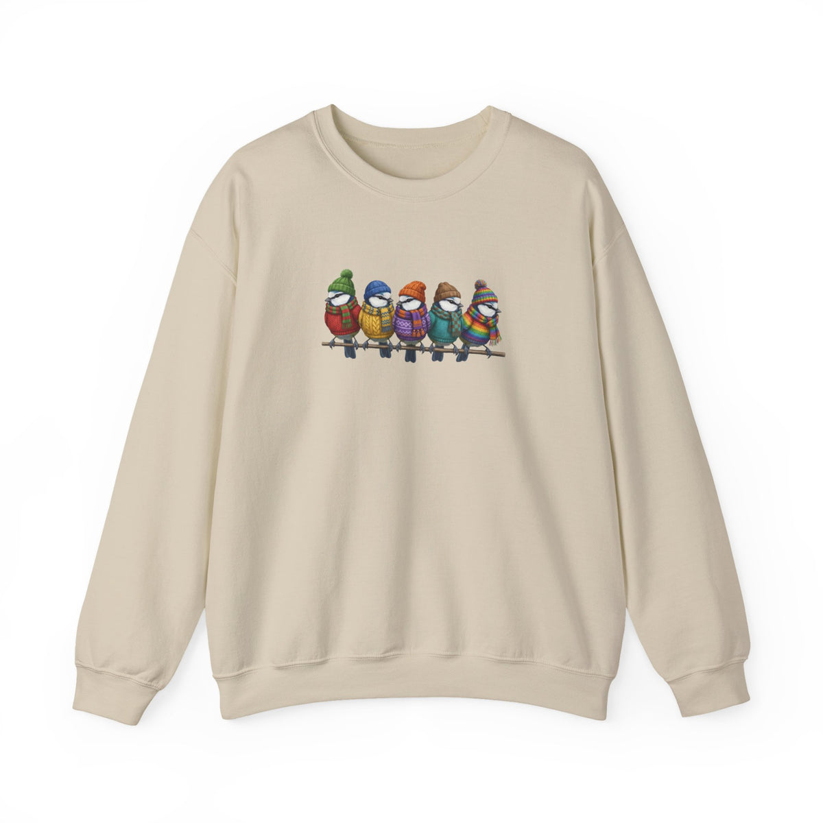 Blue Titmice Sweatshirt | Bird Watcher Crewneck Unisex Songbirds Wearing Knit Gift for Lovers – Animal Lover Avian Enthusiast