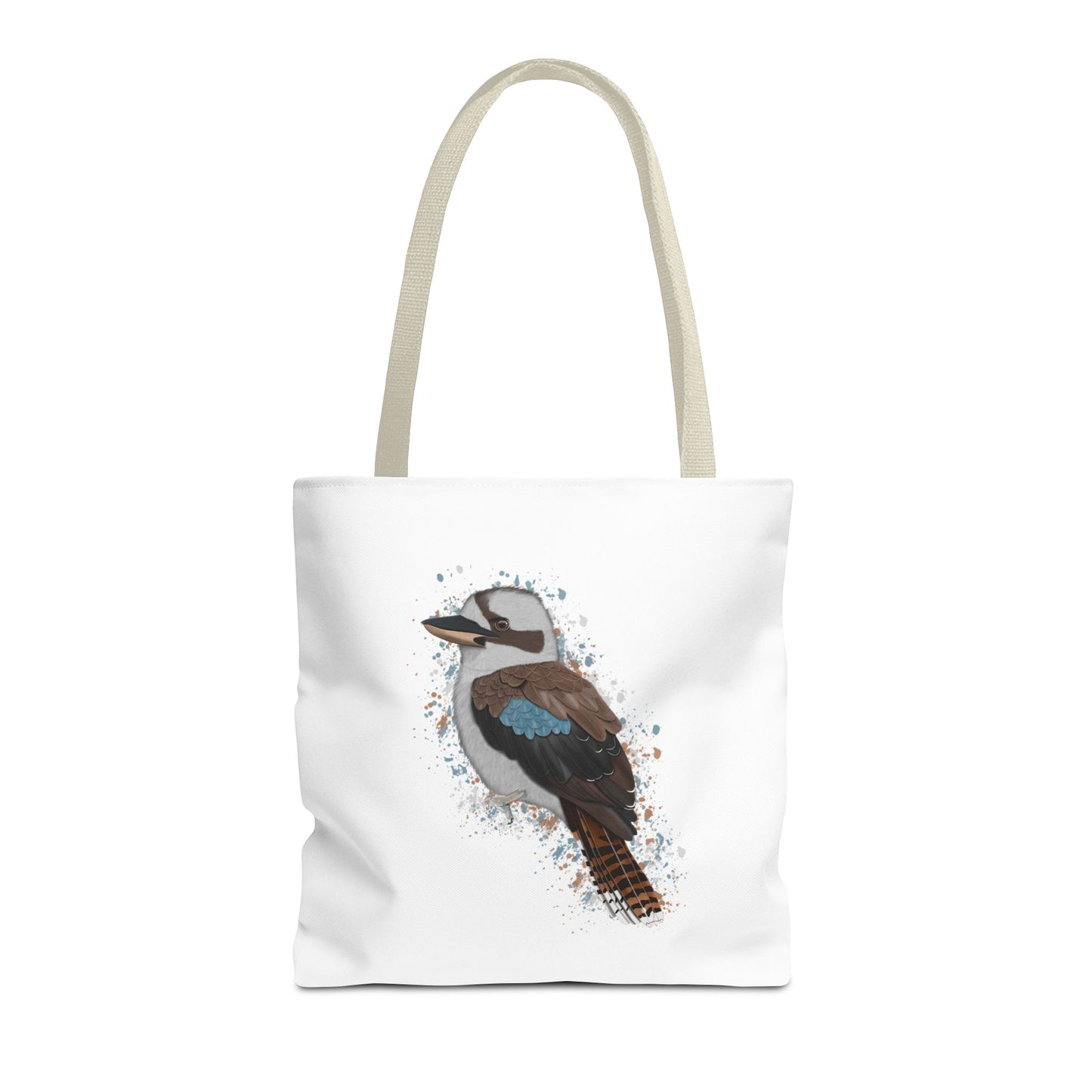 Kookaburra Tragetasche 40x40cm Vogel Tasche Weiß für Vogelbeobachter