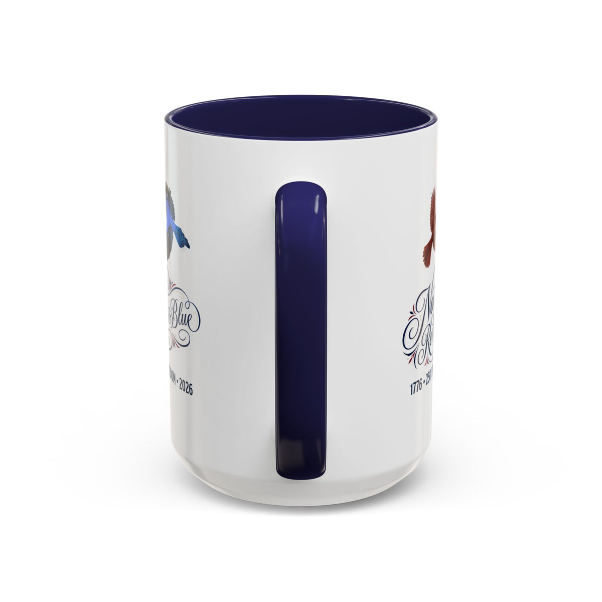 Cardinal & Blue Jay 250th Anniversary Mug | Red, White & Blue Ceramic Cup