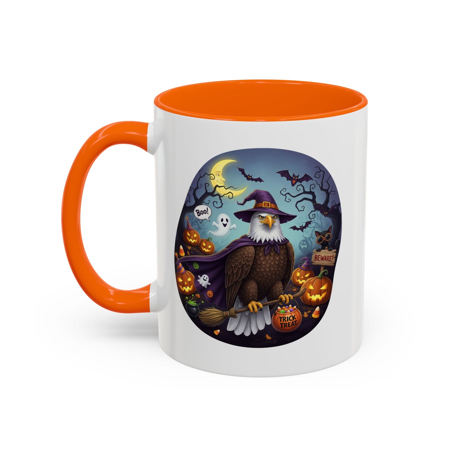 Bald Eagle Halloween Bird Mug - A Spooky & Funny Halloween Cup