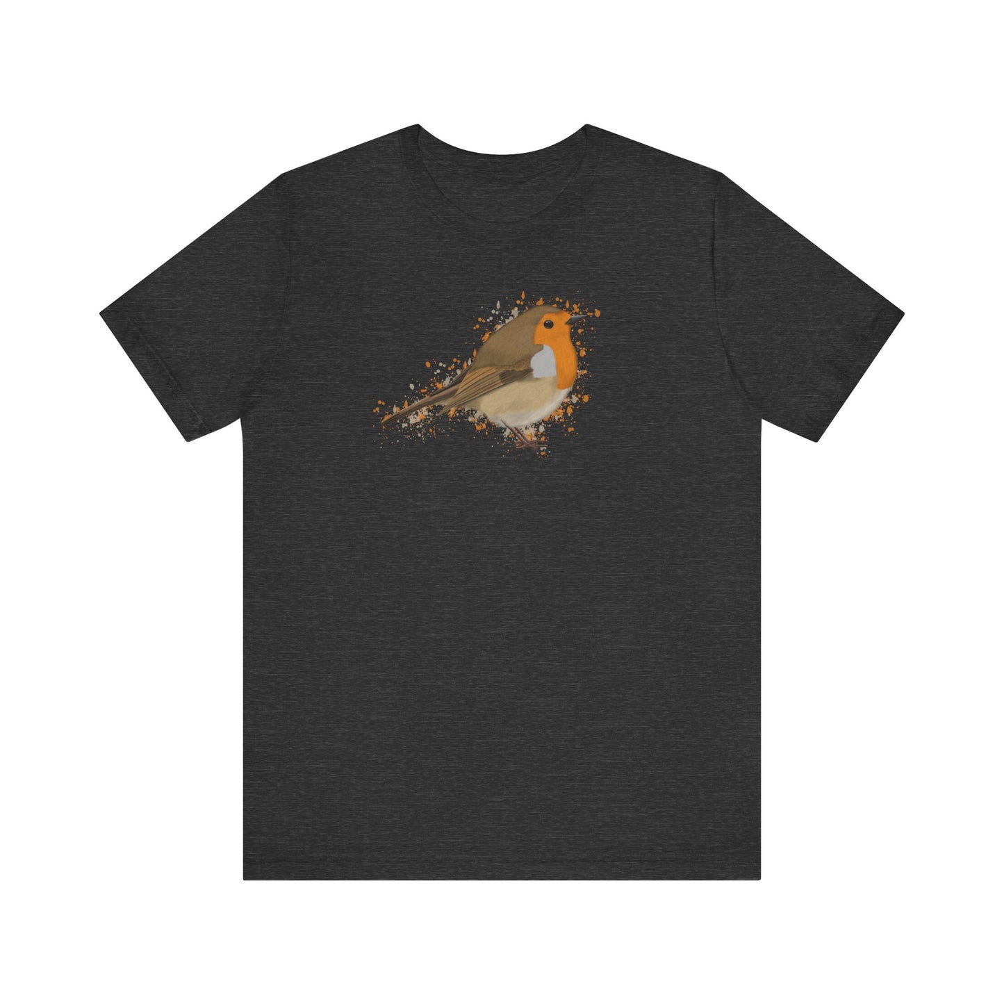 Rotkehlchen T-Shirt mit bird graphic tee Hintergrund