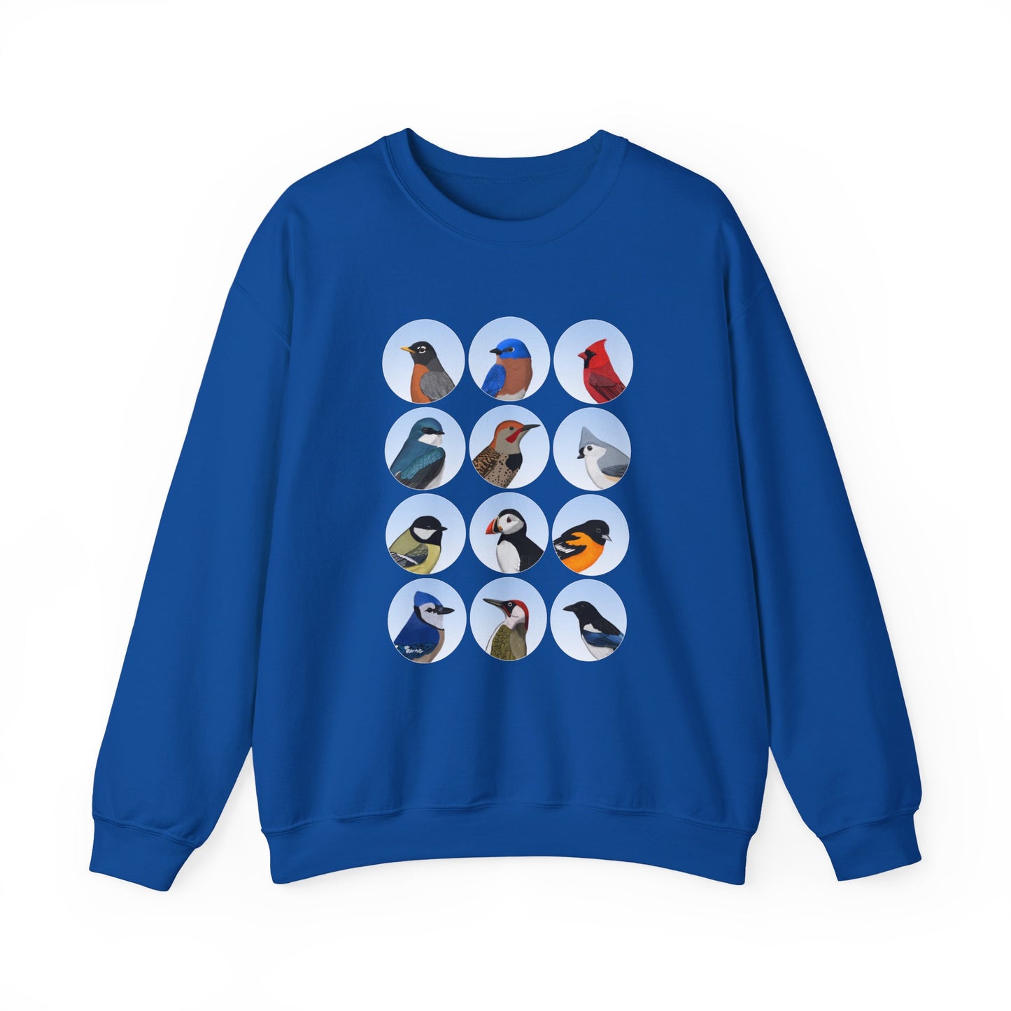Birds Sweatshirt Bluebird Cardinal Robin Blue Jay Puffin Bird Watching & Bird Lovers