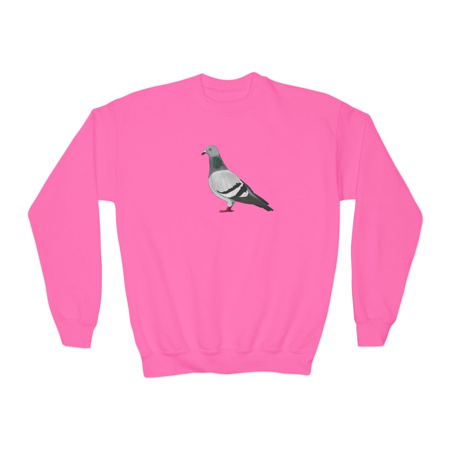 Pigeon Bird Birdwatching Youth Crewneck Sweatshirt