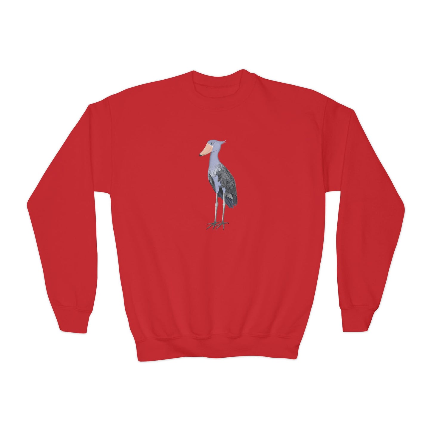 Shoebill Bird Birdwatching Youth Crewneck Sweatshirt