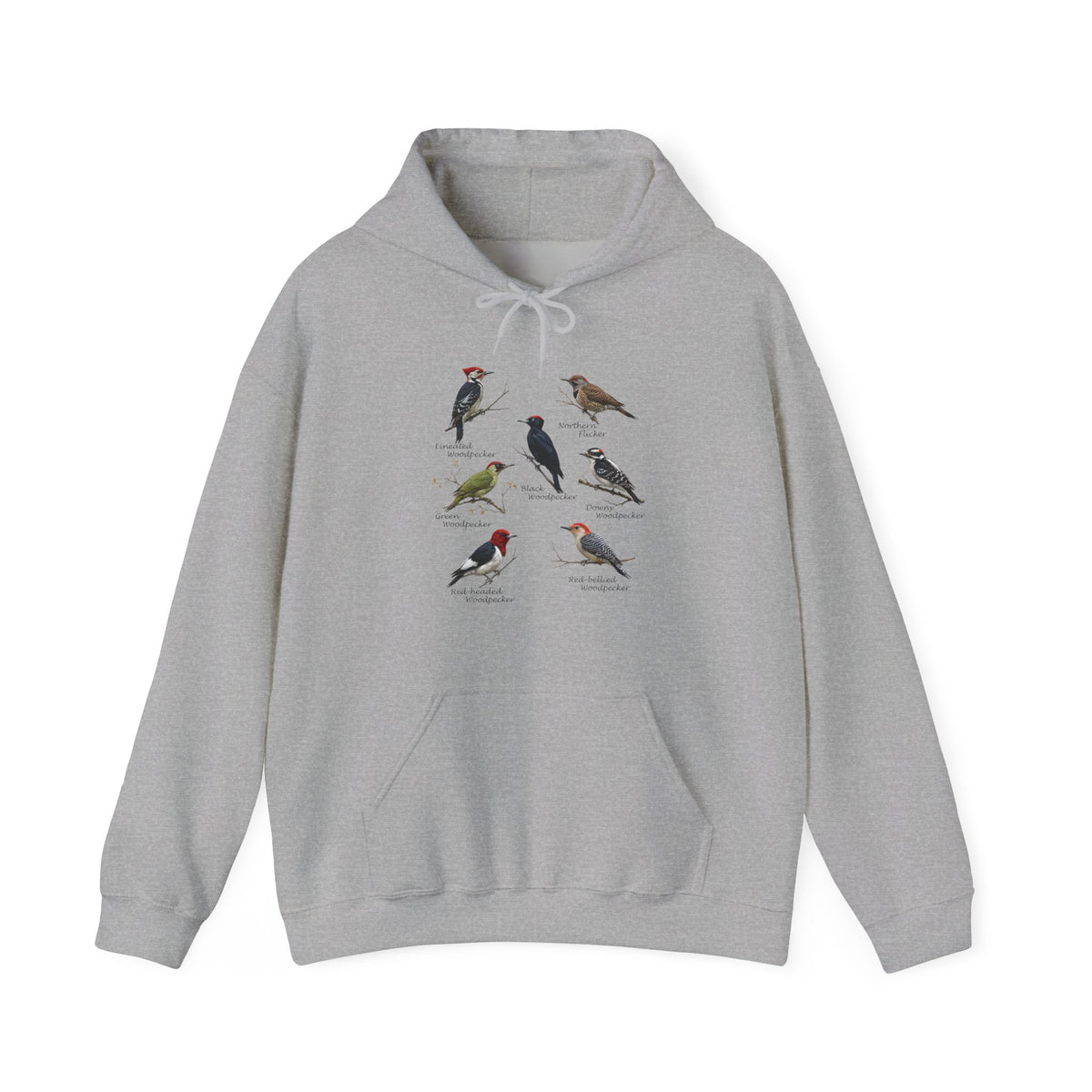 Woodpecker Field Guide Hoodie | Birding & Wildlife Pullover – bird