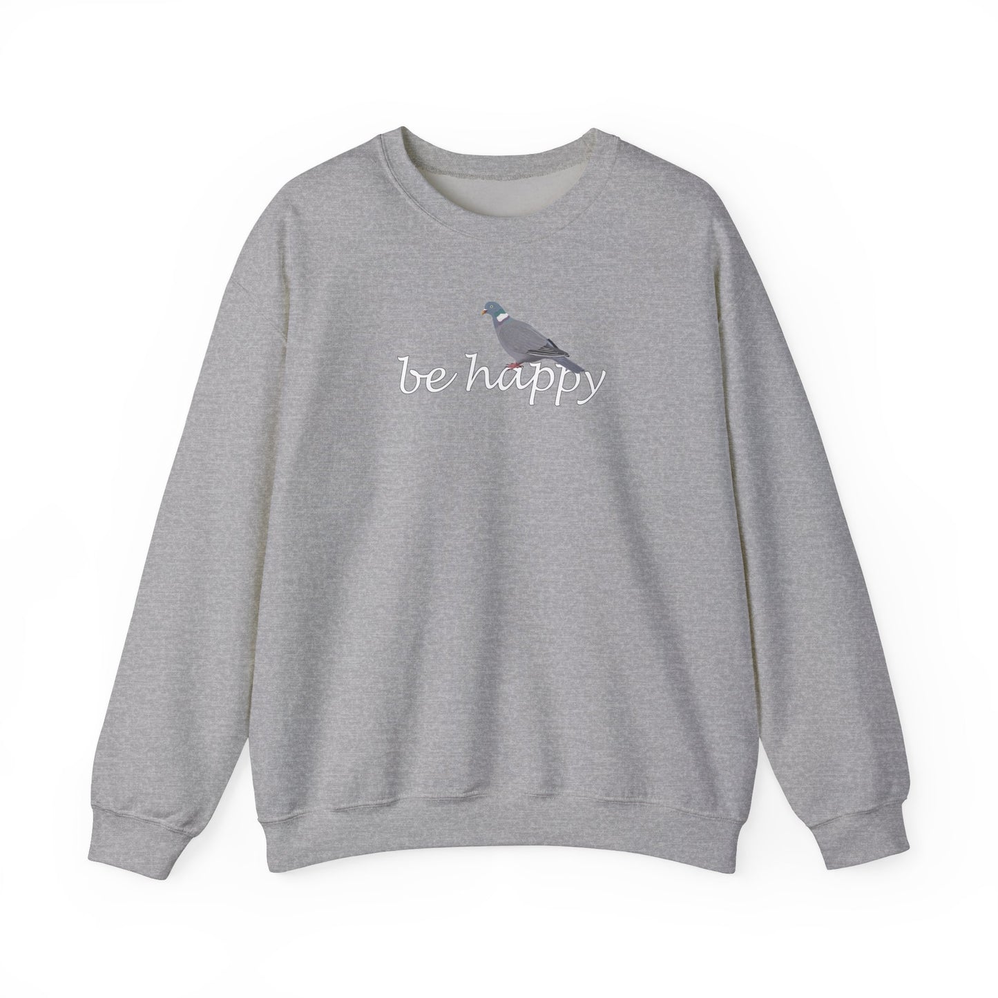 Ringeltaube Be Happy Vogel Sweatshirt für Vogelbeobachter